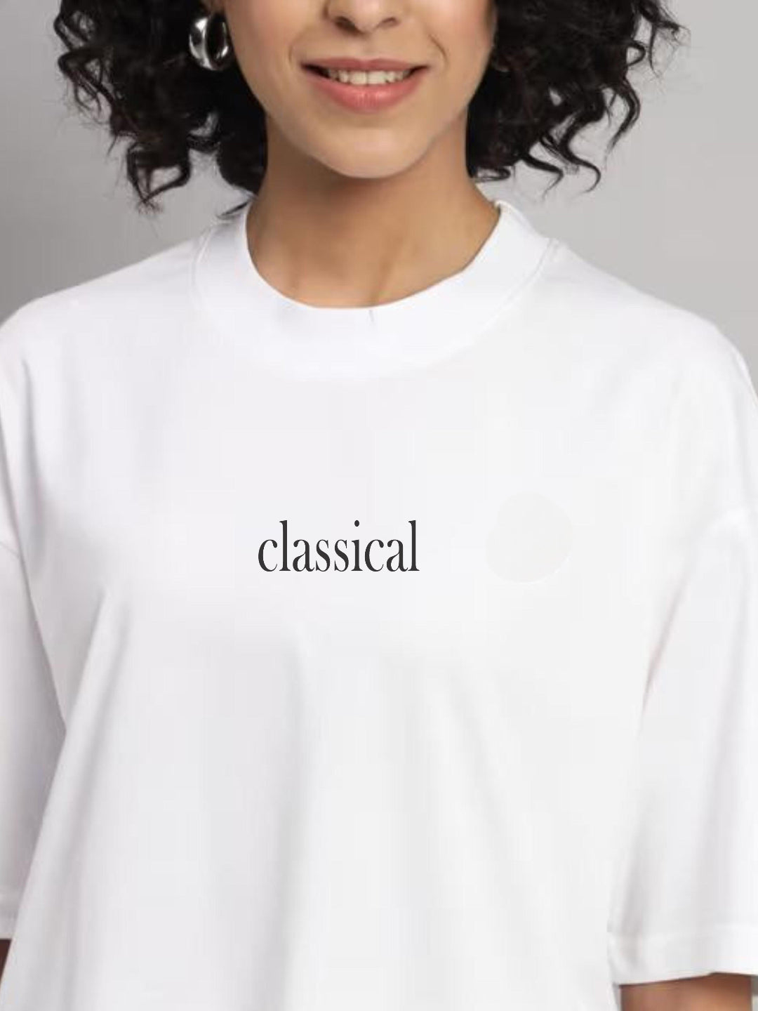 HESHA CLASICAL WOMEN OVERSIZE PRINTED TSHIRT
