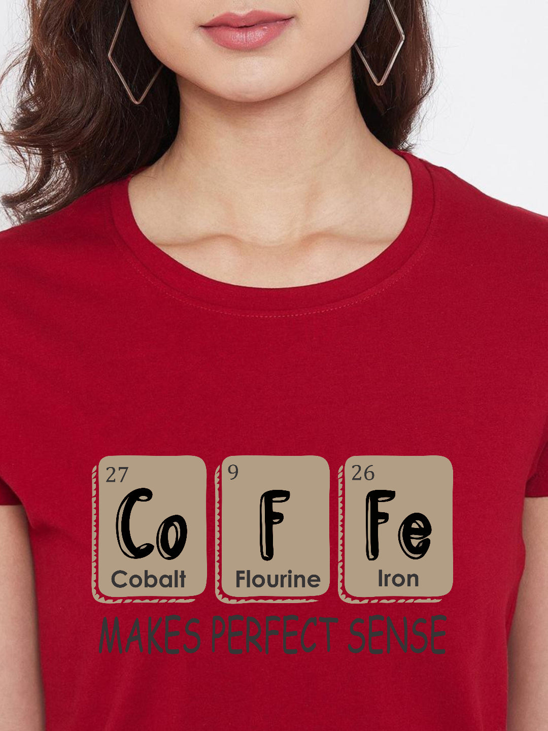 HESHA COFFE WOMEN REGULAR PRINTED TSHIRT
