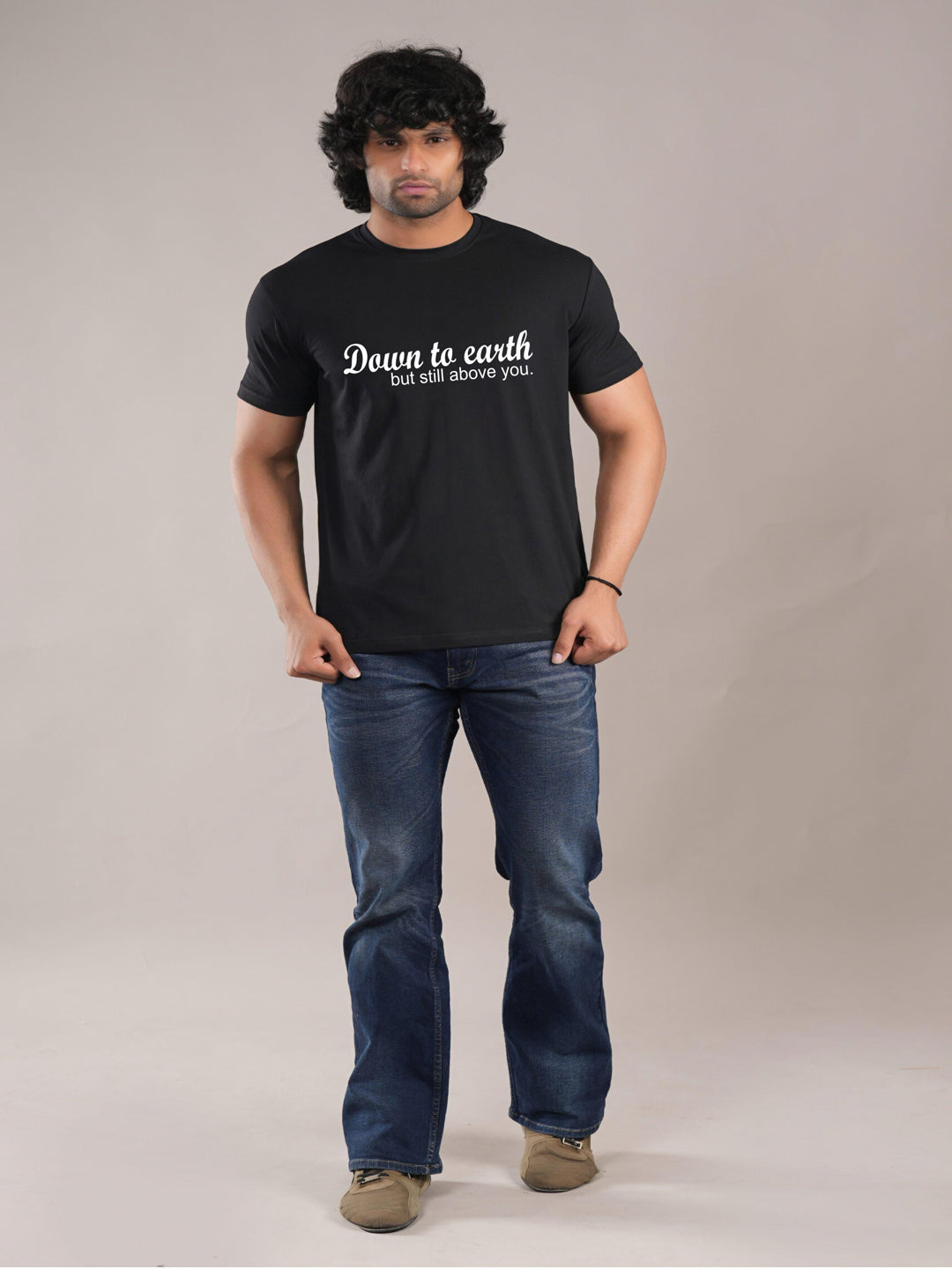 HESHA DOWN TO EARTH MENS PRINTED TSHIRT