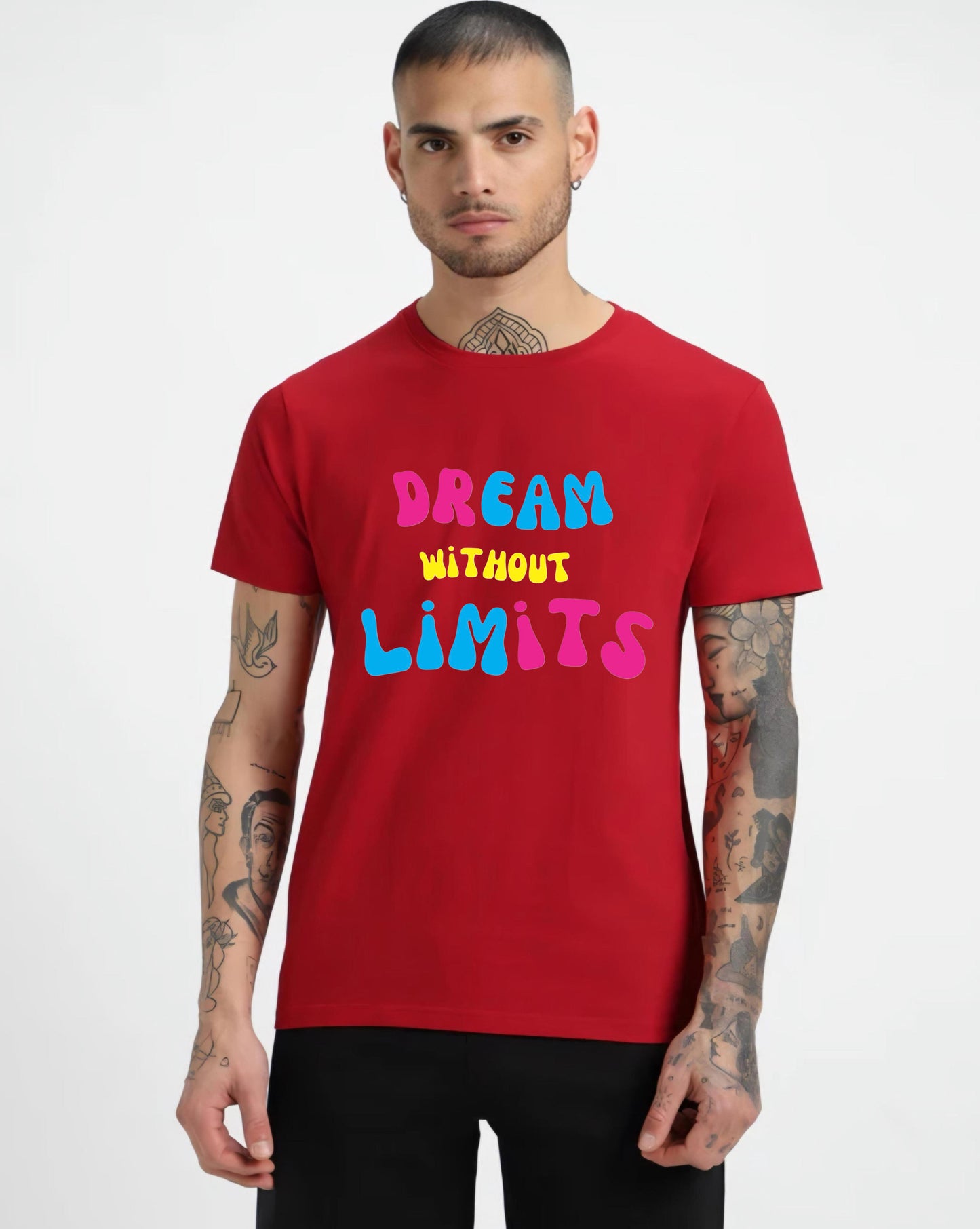 HESHA DREAM WITHOUT LIMITS MENS REGULAR PRINTED TSHIRT