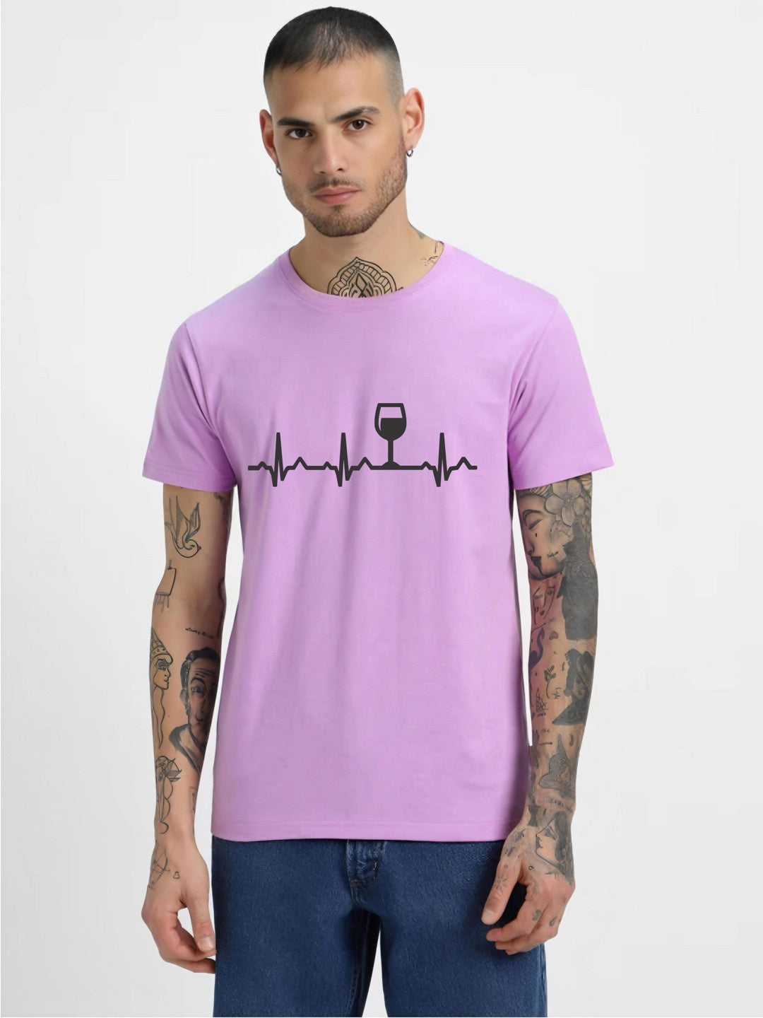 HESHA GLASS RHYTHM MENS PRINTED TSHIRT
