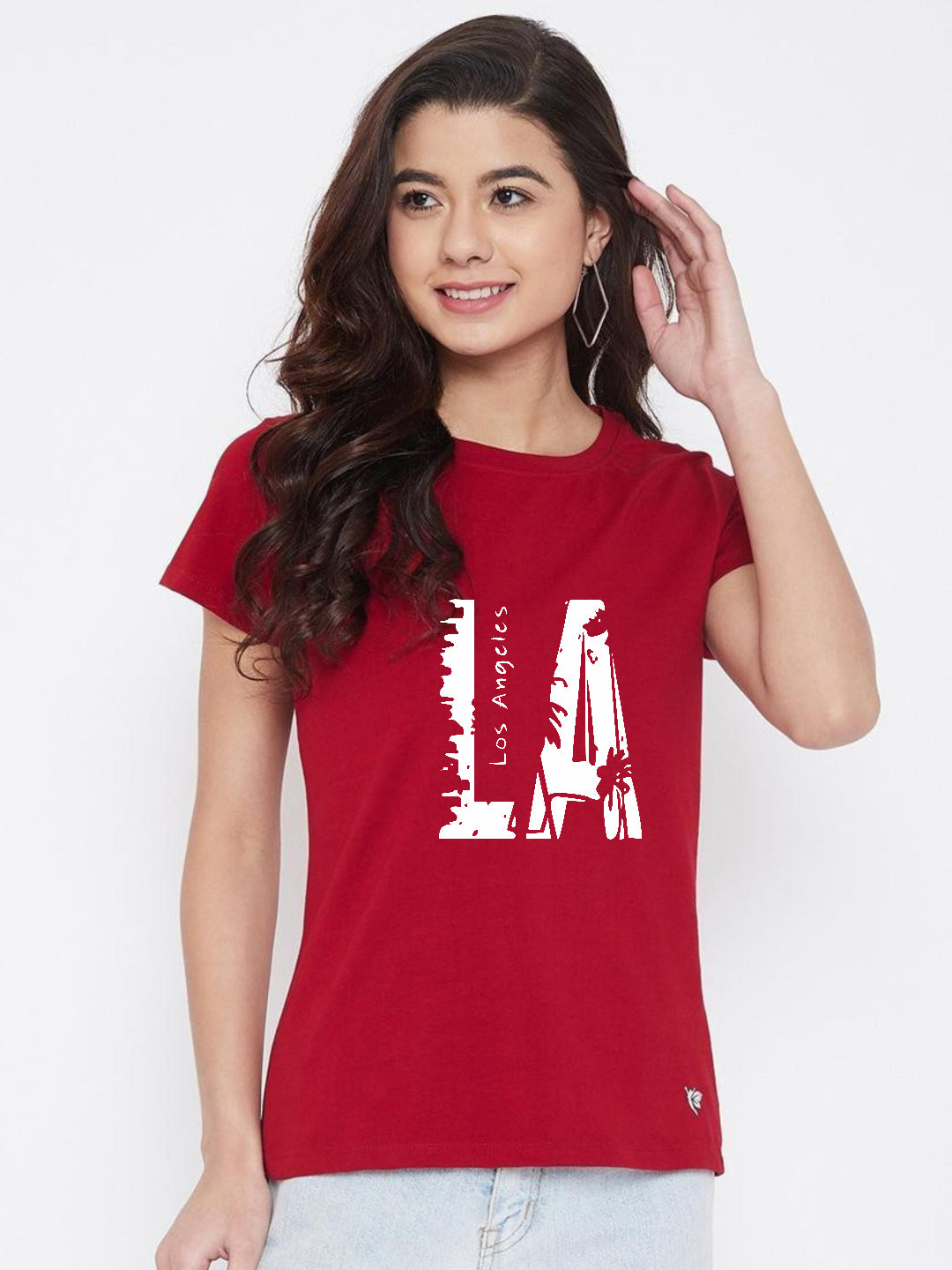 HESHA LOSS ANGELES WOMEN REGULAR PRINTED TSHIRT