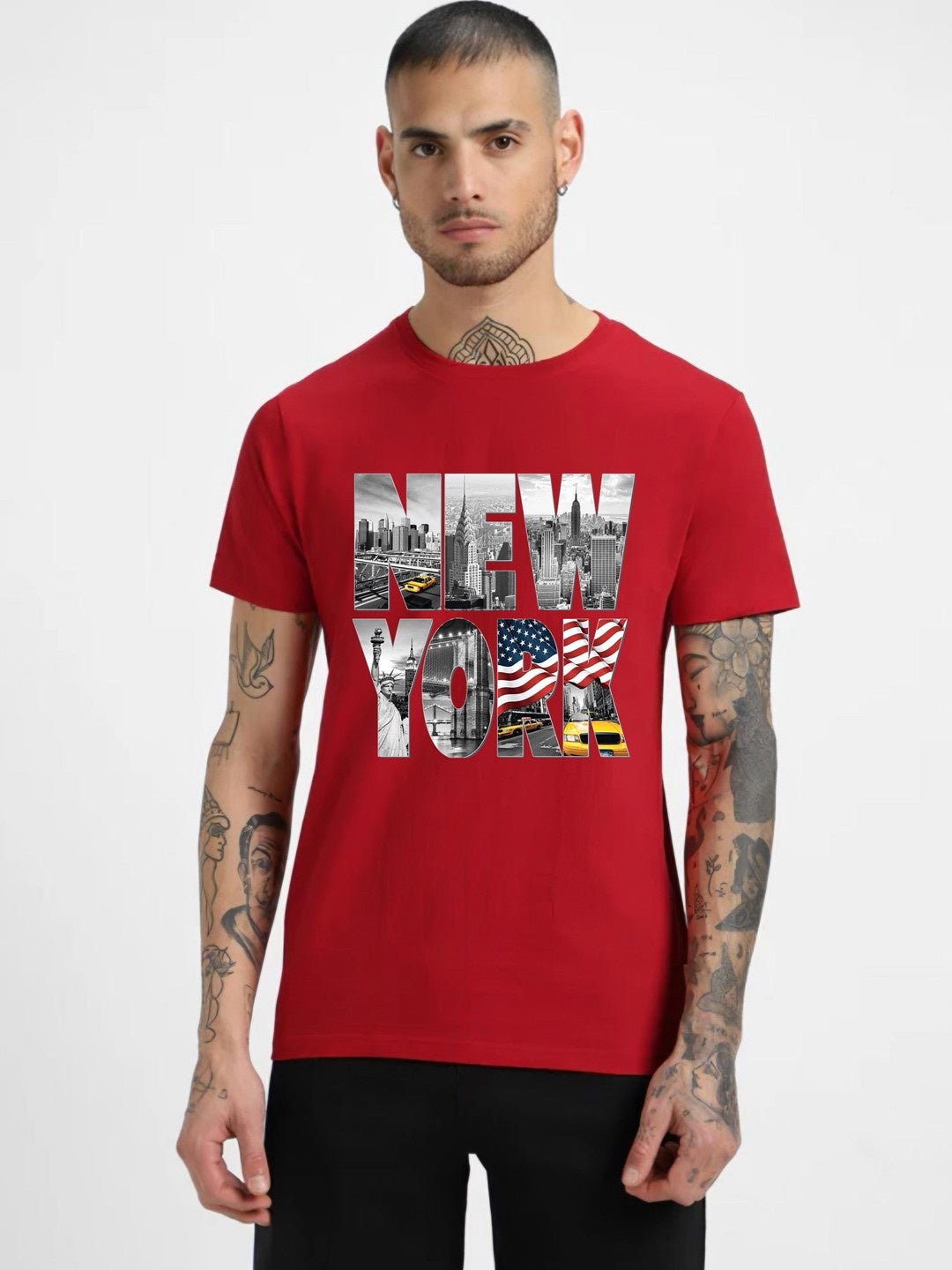 HESHA NEW YORK MENS PRINTED TSHIRT