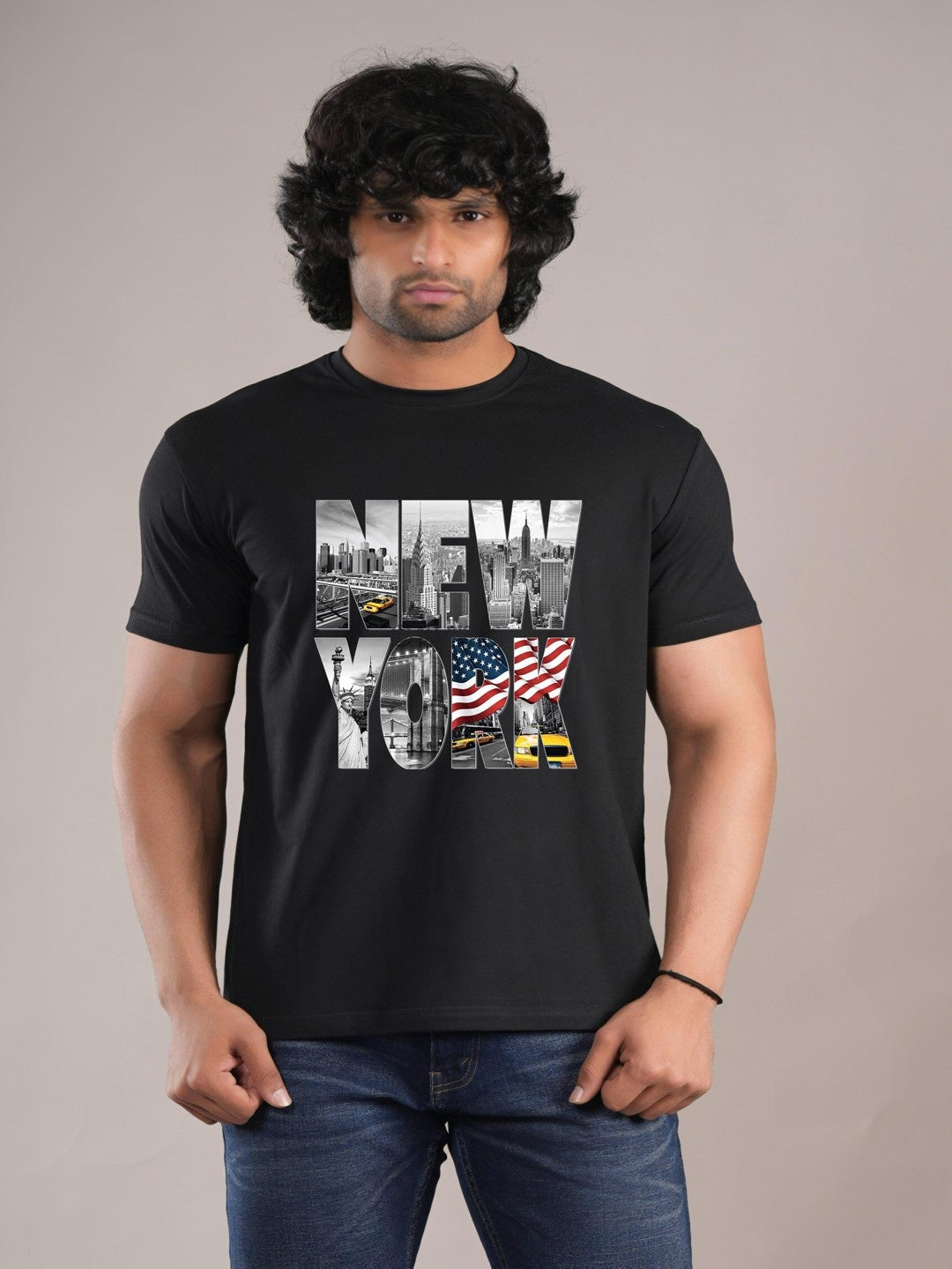 HESHA NEW YORK MENS PRINTED TSHIRT