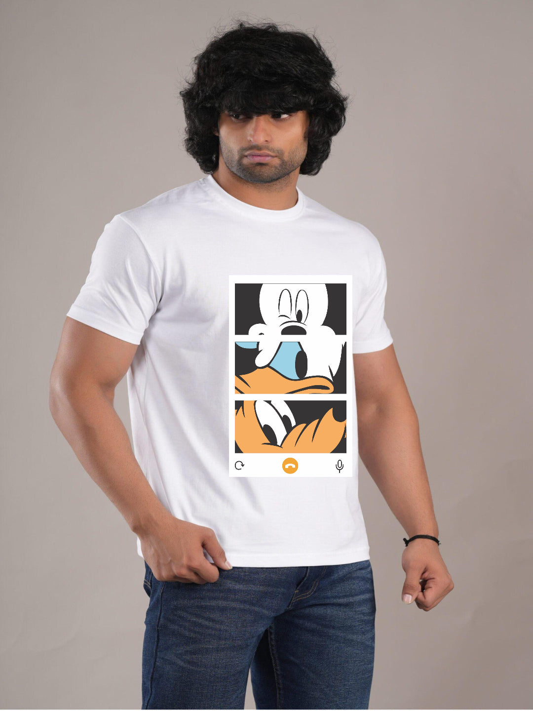 HESHA 3FACE MENS REGULAR PRINTED TSHIRT