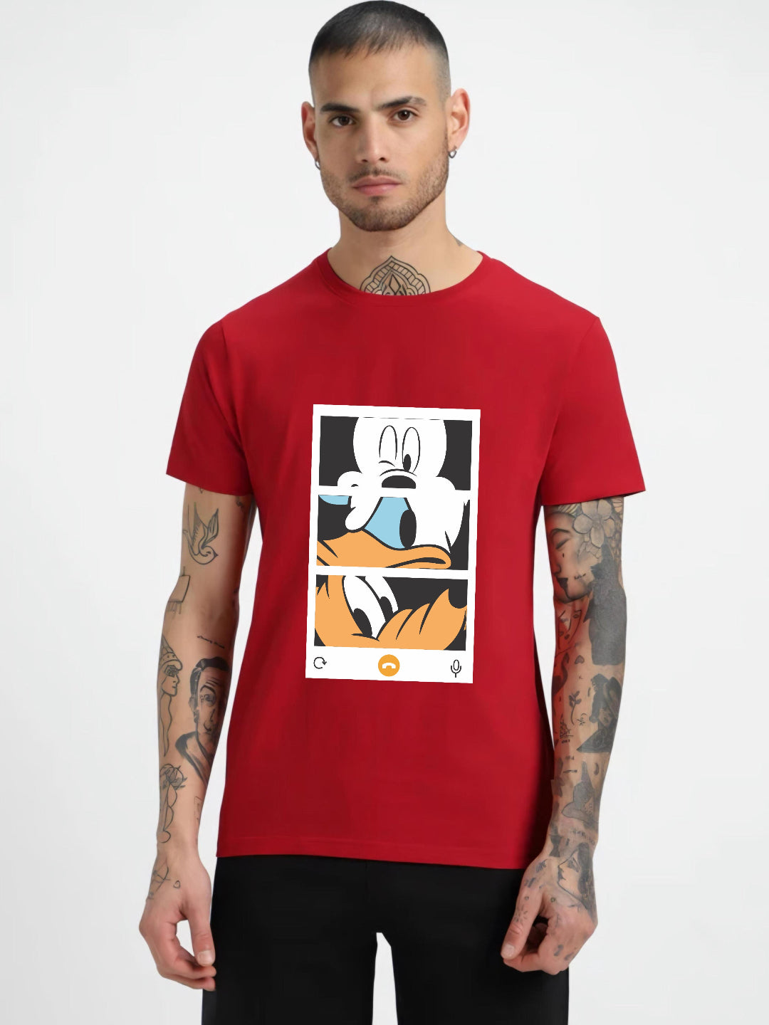 HESHA 3FACE MENS REGULAR PRINTED TSHIRT