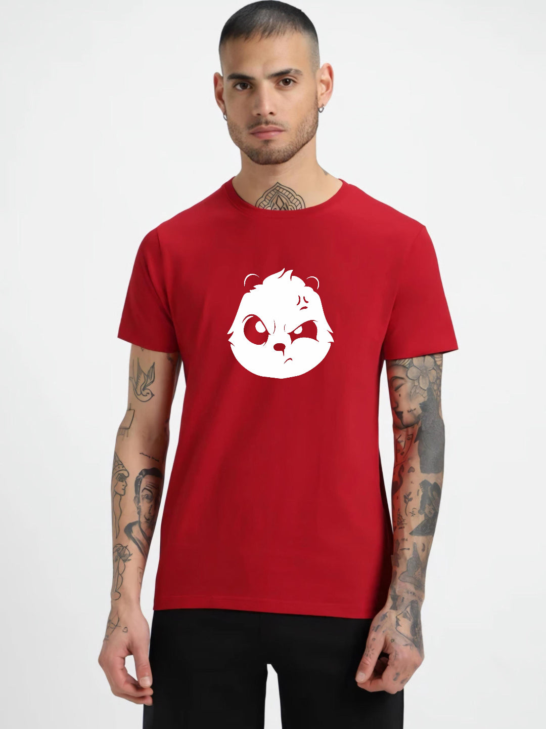 HESHA URBAN DRIFT PANDA MENS REGULAR PRINTED TSHIRT
