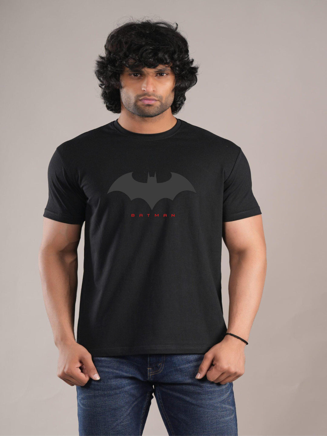 HESHA BAT MAN MENS REGULAR PRINTED TSHIRT