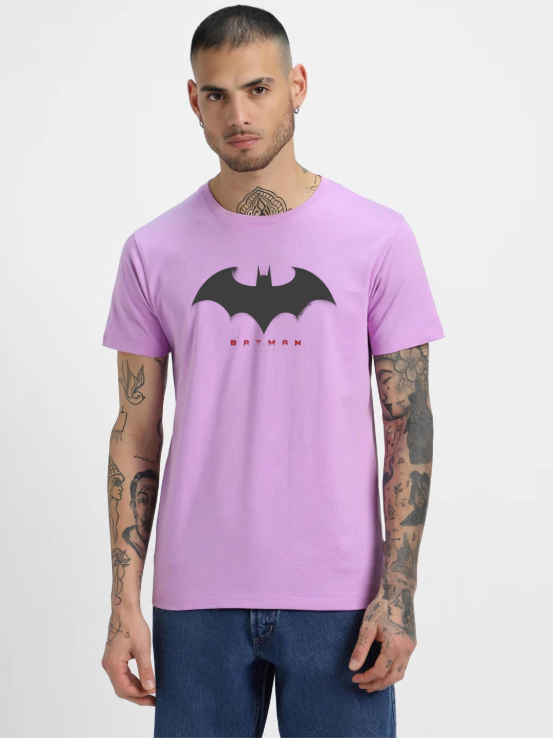 HESHA BAT MAN MENS REGULAR PRINTED TSHIRT