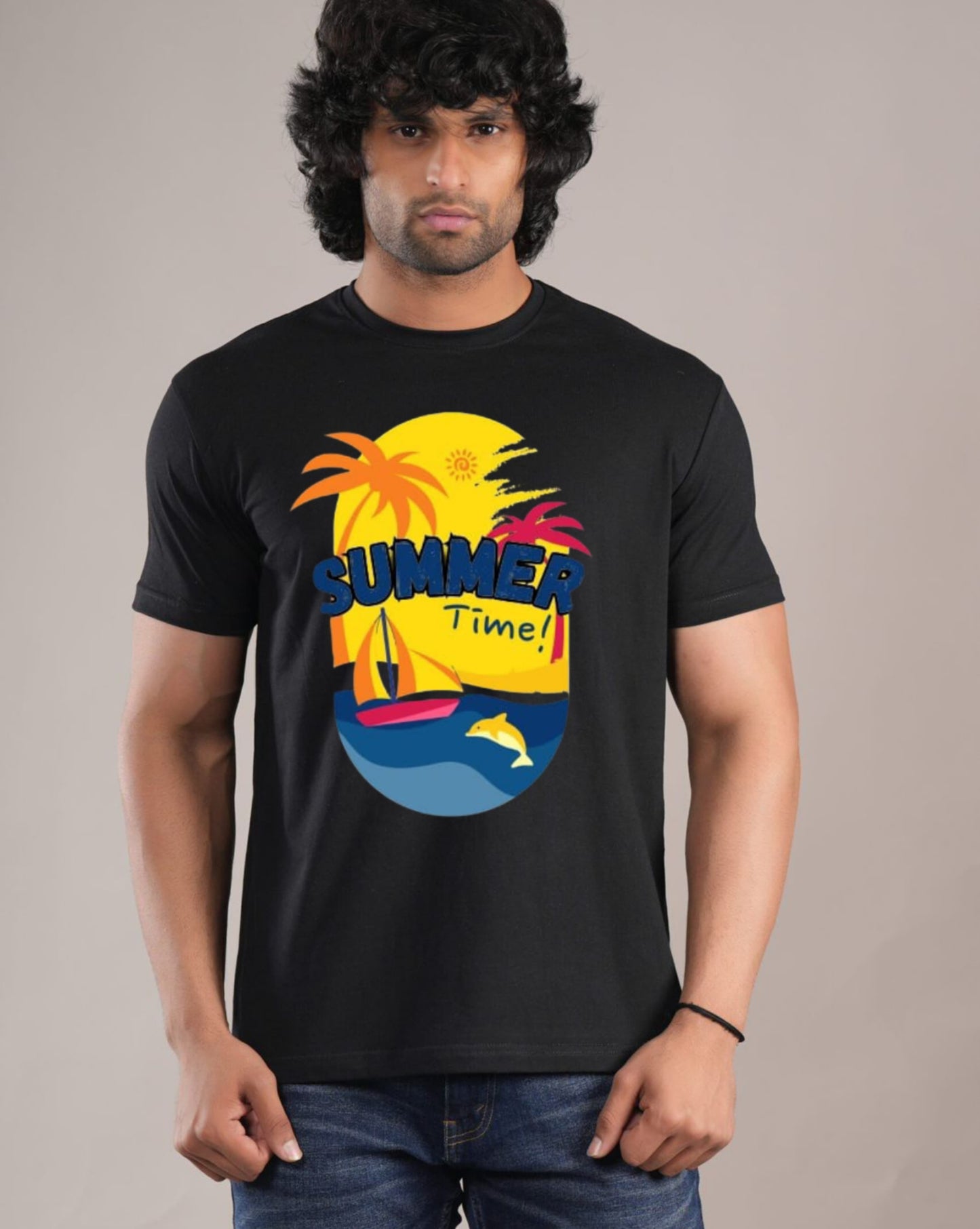 HESHA SUMMER TIME MENS REGULAR PRINTED TSHIRT
