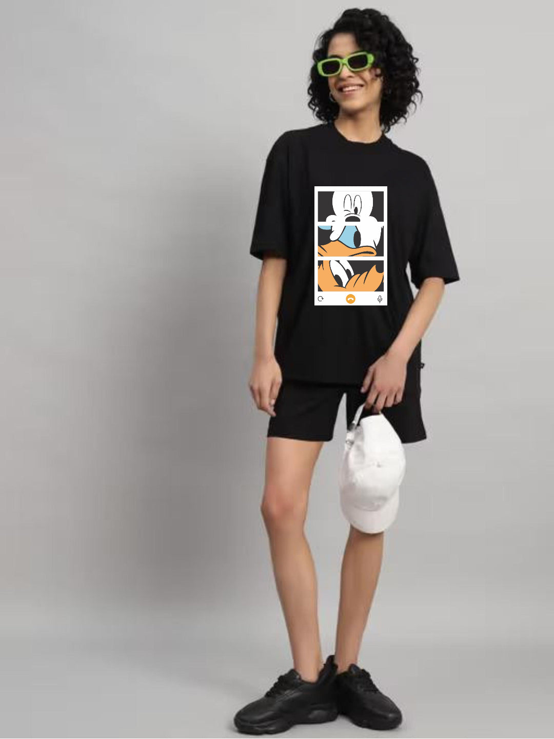 HESHA 3FRIENDS WOMEN OVERSIZE PRINTED TSHIRT