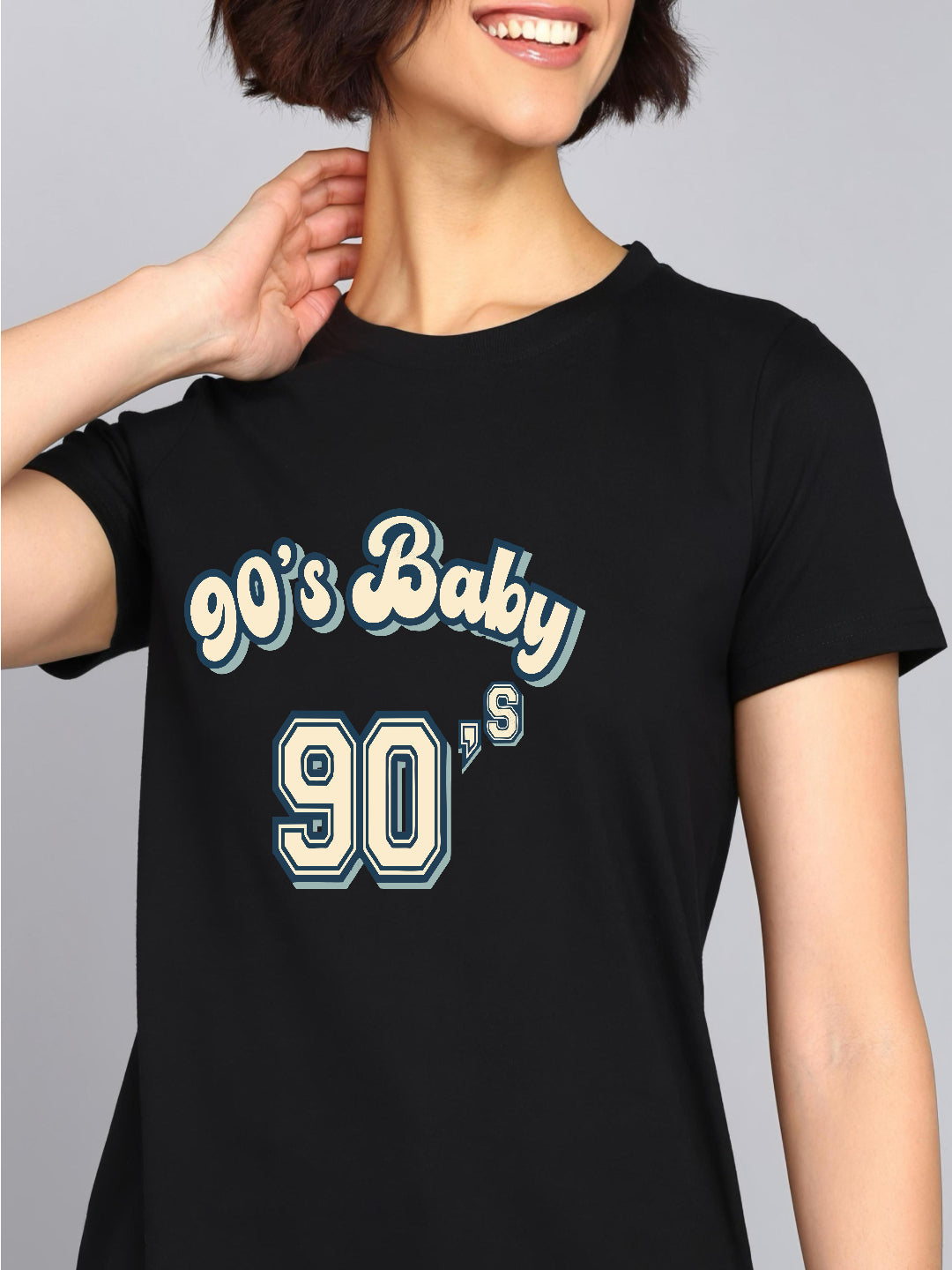 HESHA 90'S BABY WOMEN REGULAR PRINTED TSHIRT