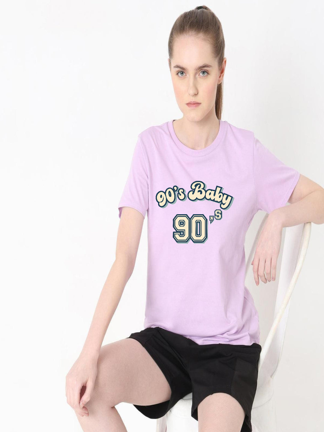 HESHA 90'S BABY WOMEN REGULAR PRINTED TSHIRT