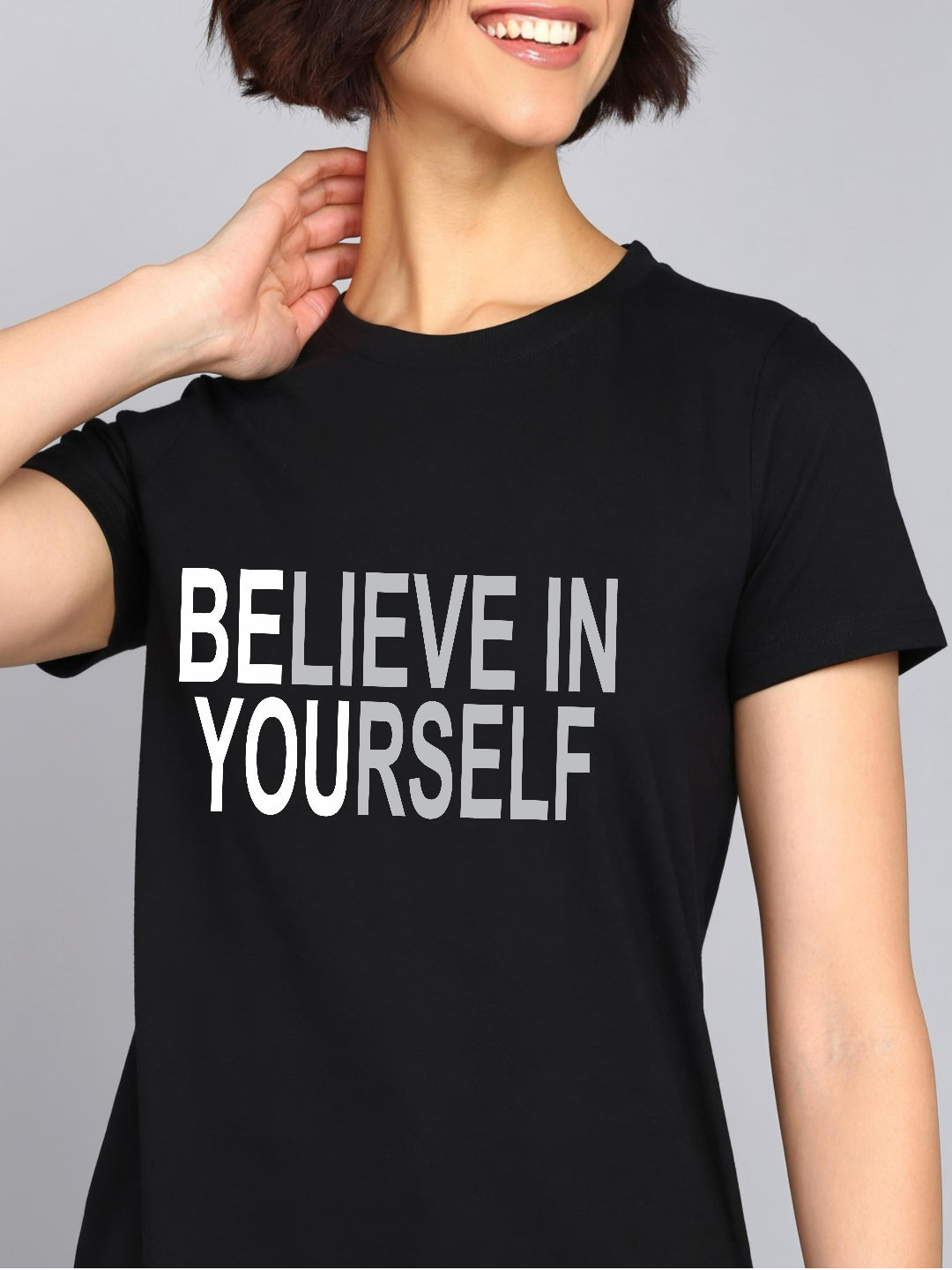 HESHA BE YOURSELF REGULAR PRINTED TSHIRT