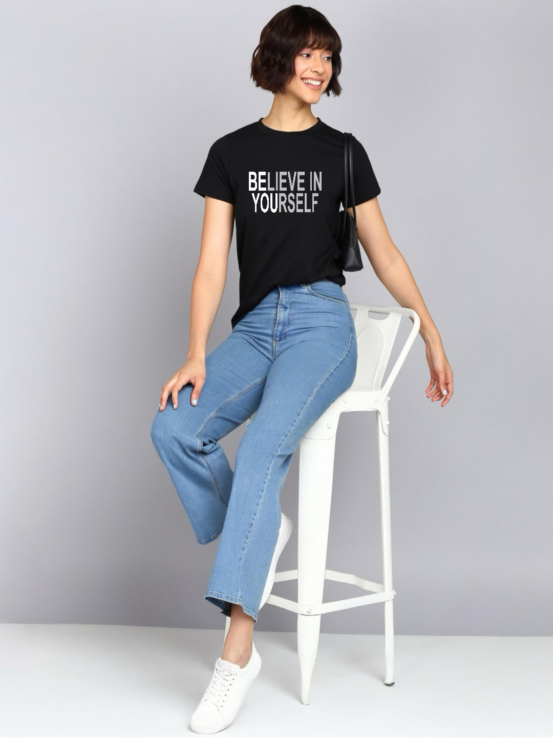 HESHA BE YOURSELF REGULAR PRINTED TSHIRT