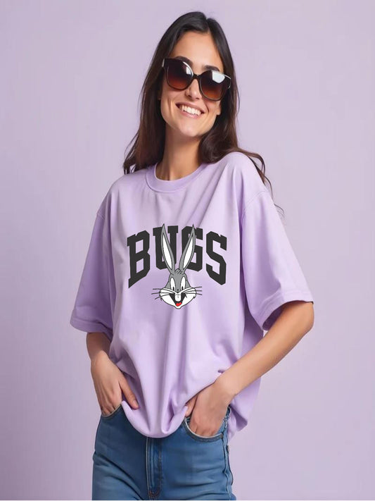 HESHA BUGS WOMEN OVERSIZE PRINTED TSHIRT