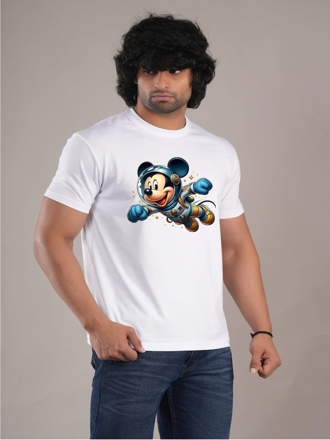 HESHA CHROME MICKEY MENS PRINTED TSHIRT