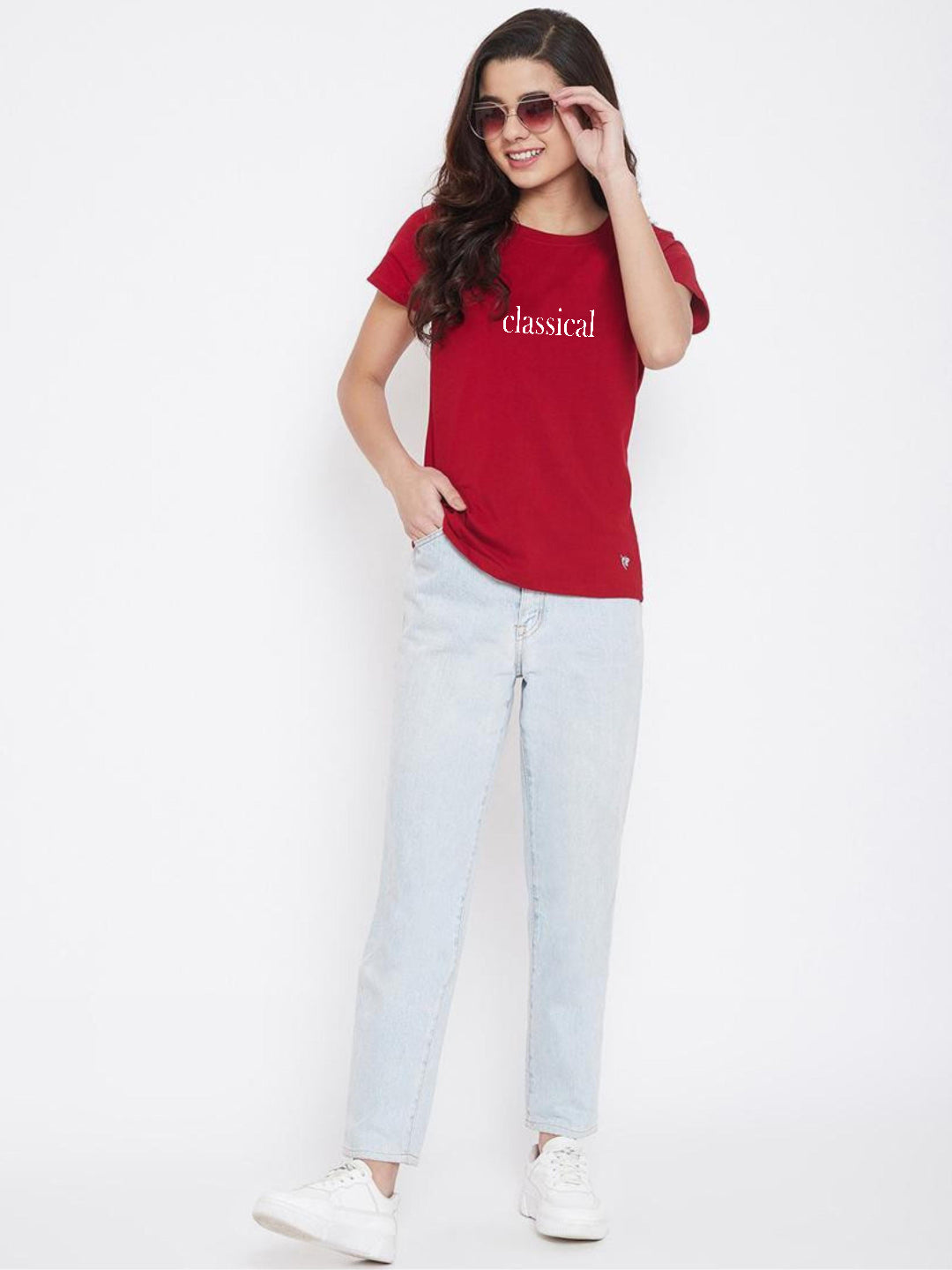 HESHA CLASICAL WOMEN REGULAR PRINTED TSHIRT