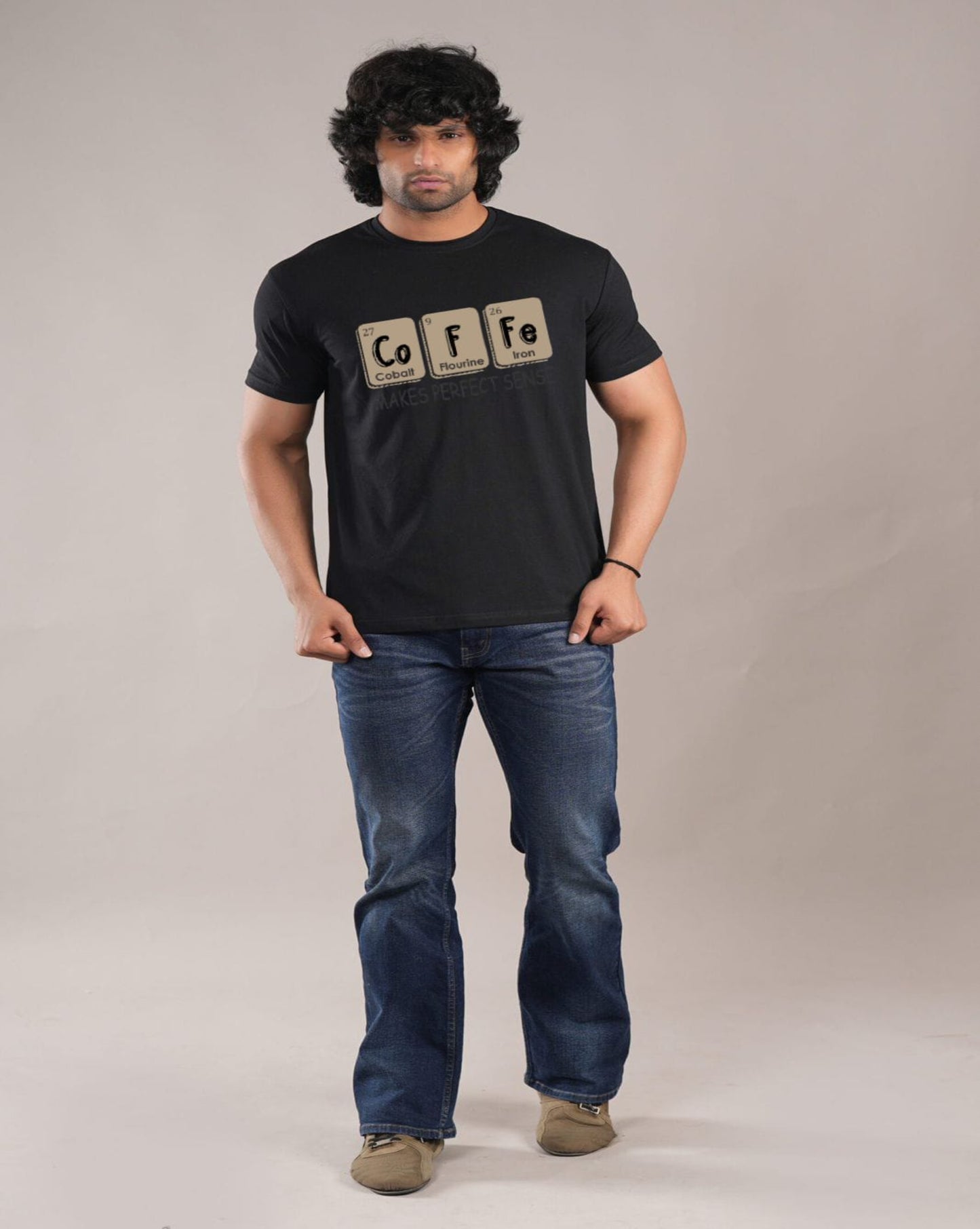 HESHA COFFE MENS REGULAR PRINTED TSHIRT