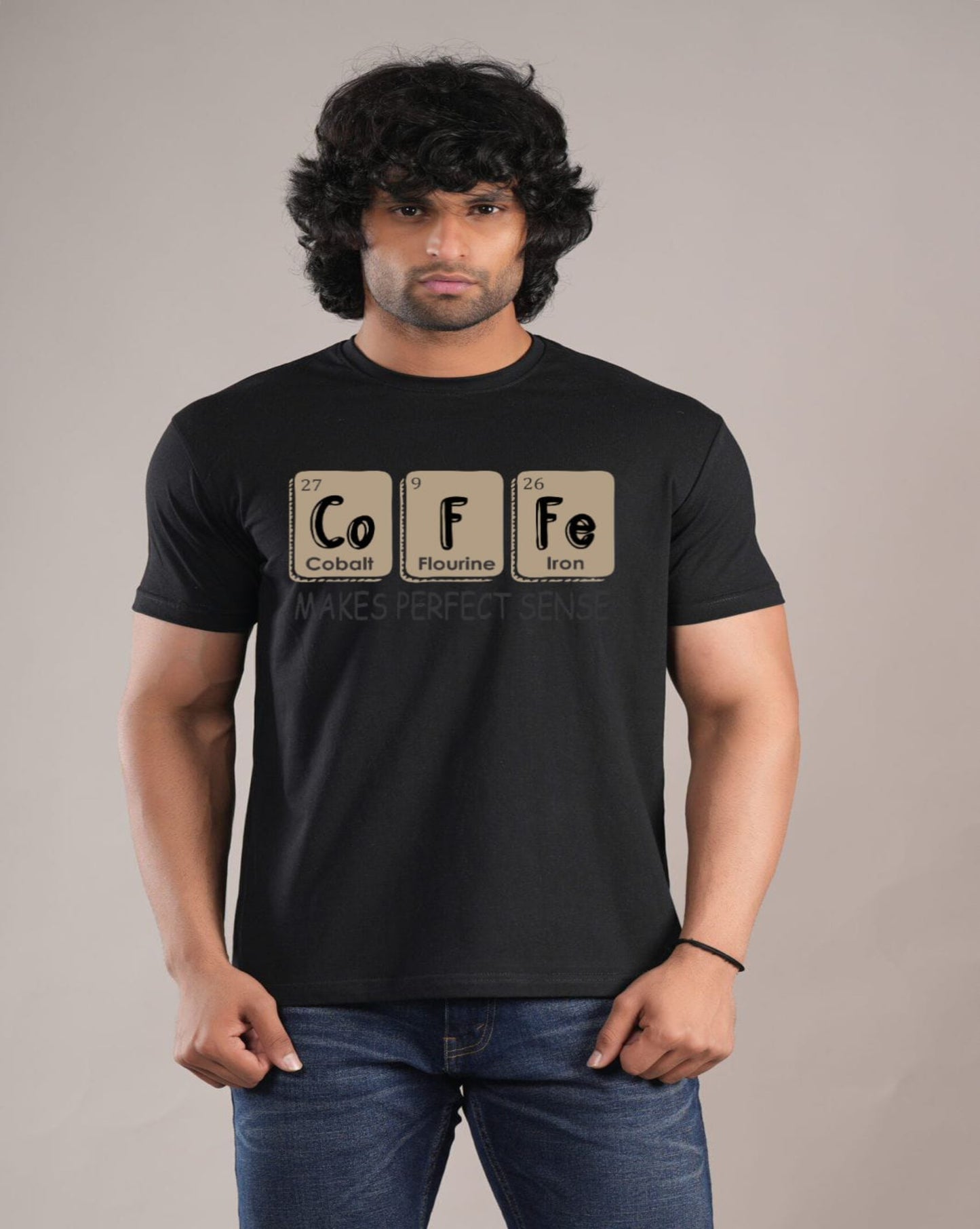 HESHA COFFE MENS REGULAR PRINTED TSHIRT