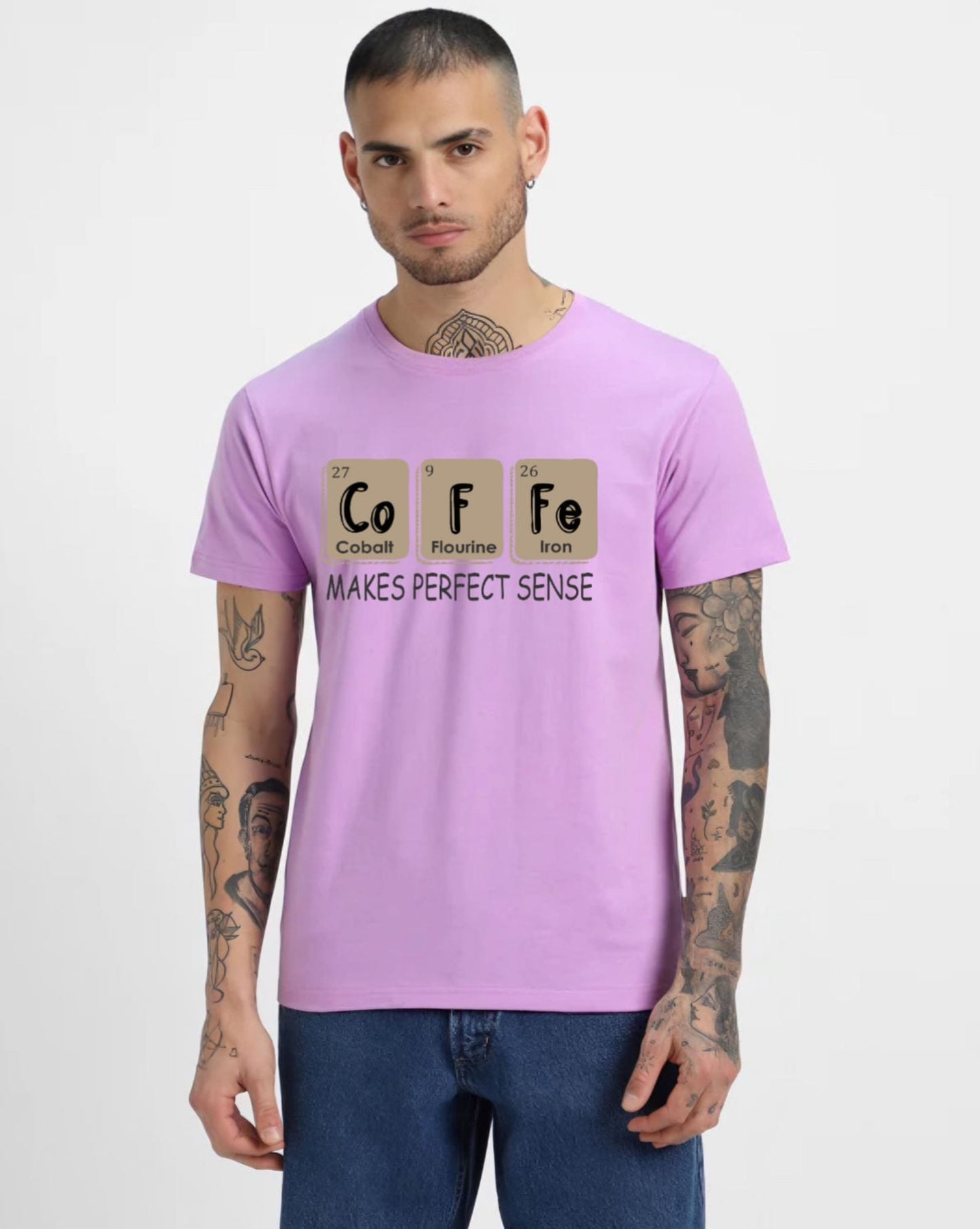 HESHA COFFE MENS REGULAR PRINTED TSHIRT