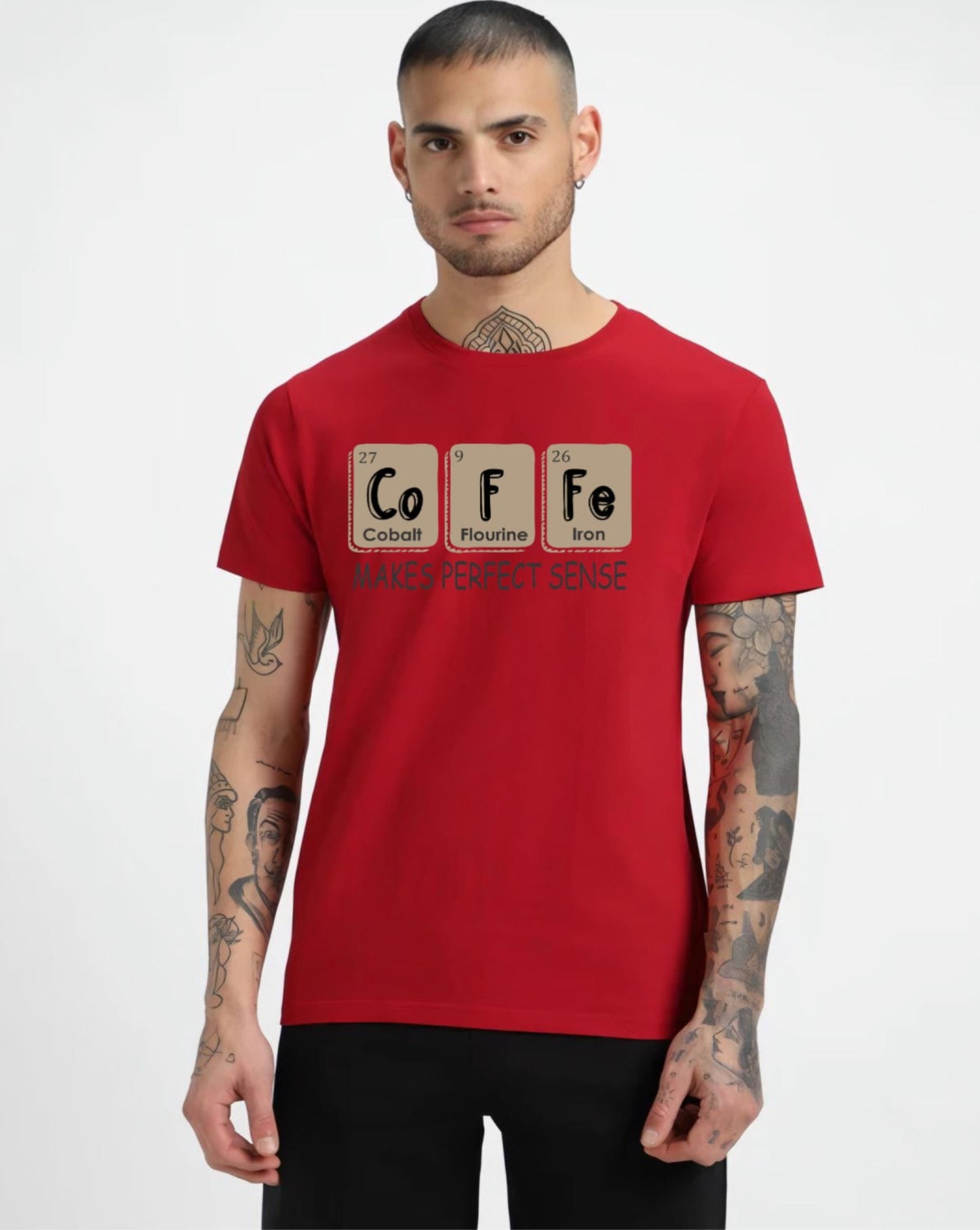HESHA COFFE MENS REGULAR PRINTED TSHIRT