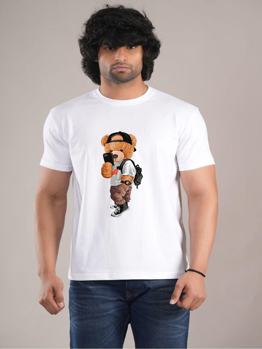 HESHA COOL BEAR MENS PRINTED TSHIRT