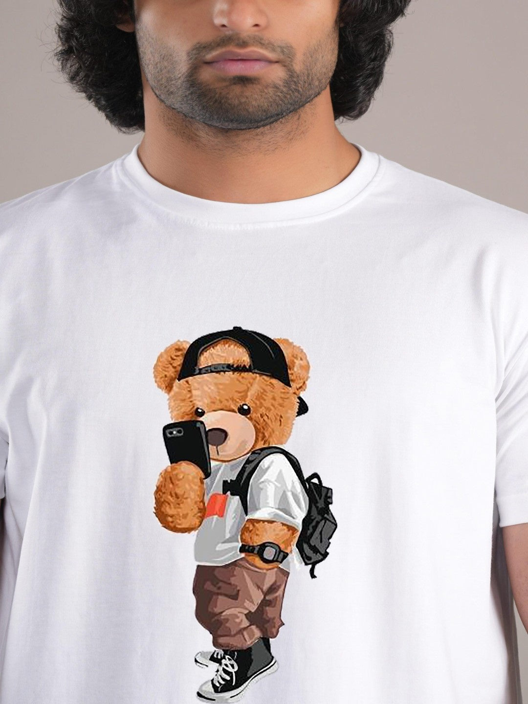 HESHA COOL BEAR MENS PRINTED TSHIRT