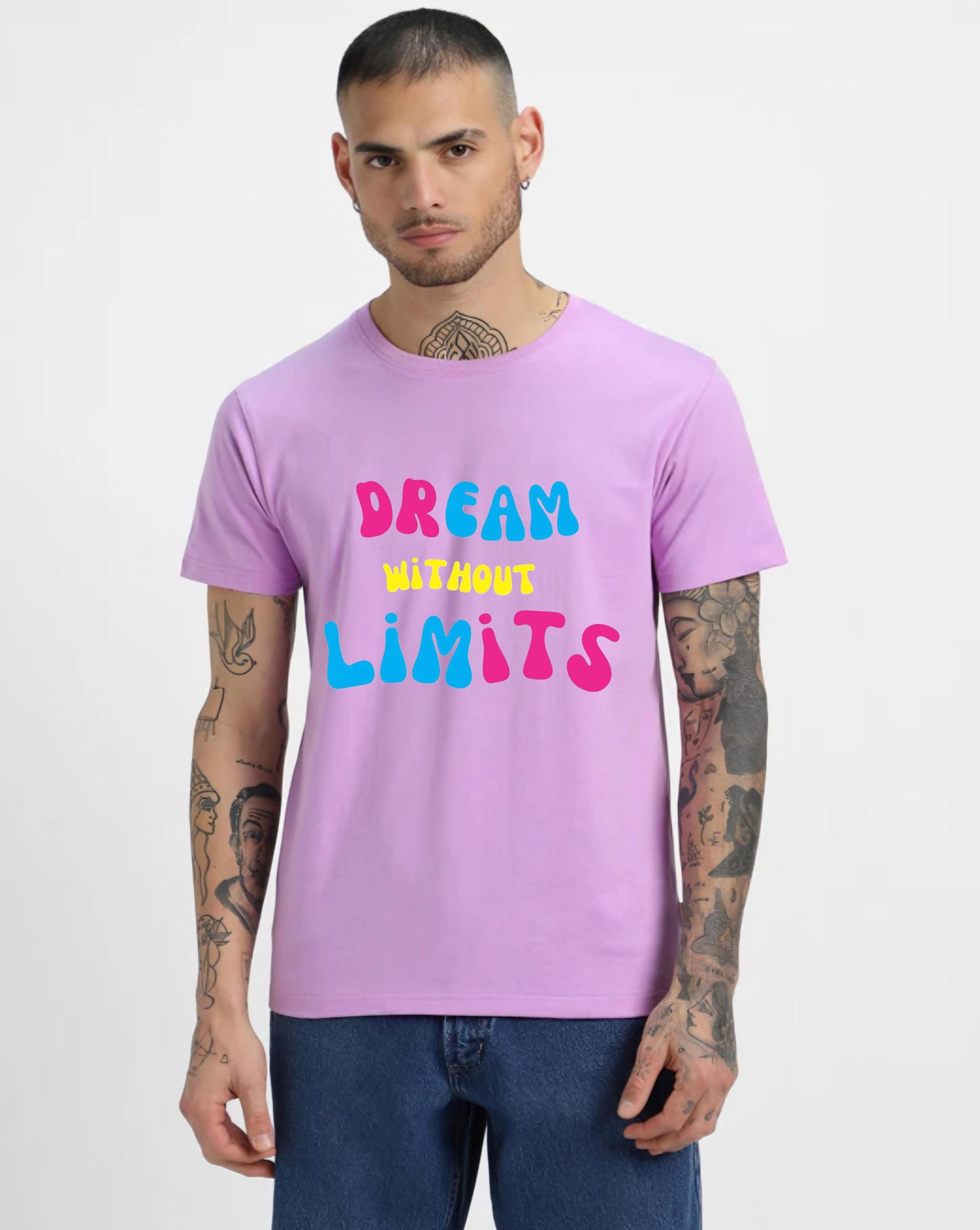 HESHA DREAM WITHOUT LIMITS MENS REGULAR PRINTED TSHIRT