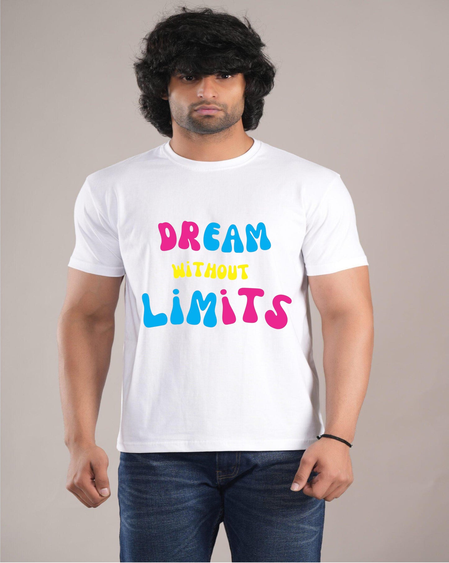 HESHA DREAM WITHOUT LIMITS MENS REGULAR PRINTED TSHIRT