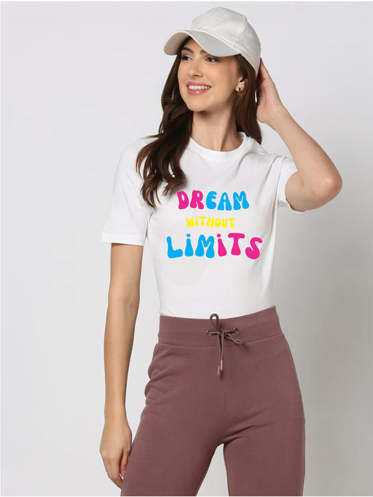 HESHA DREAM WITHOUT LIMITS REGULAR PRINTED TSHIRT