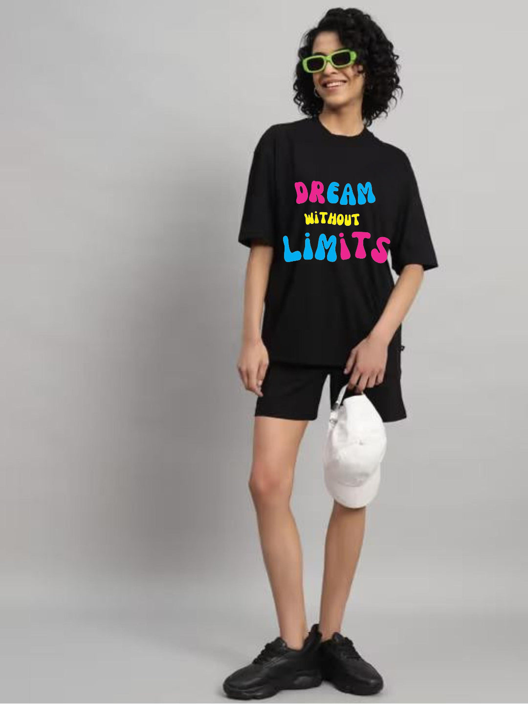 HESHA DREAM WITHOUT LIMITS WOMEN OVERSIZE PRINTED TSHIRT