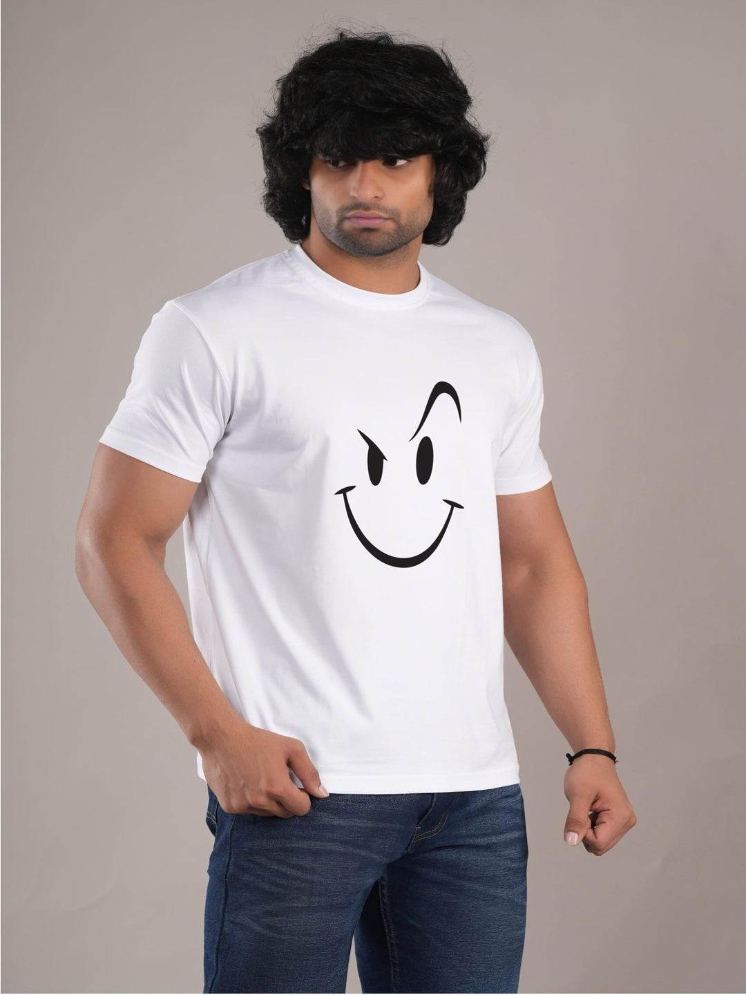 HESHA EMOJI FACE MENS PRINTED TSHIRT