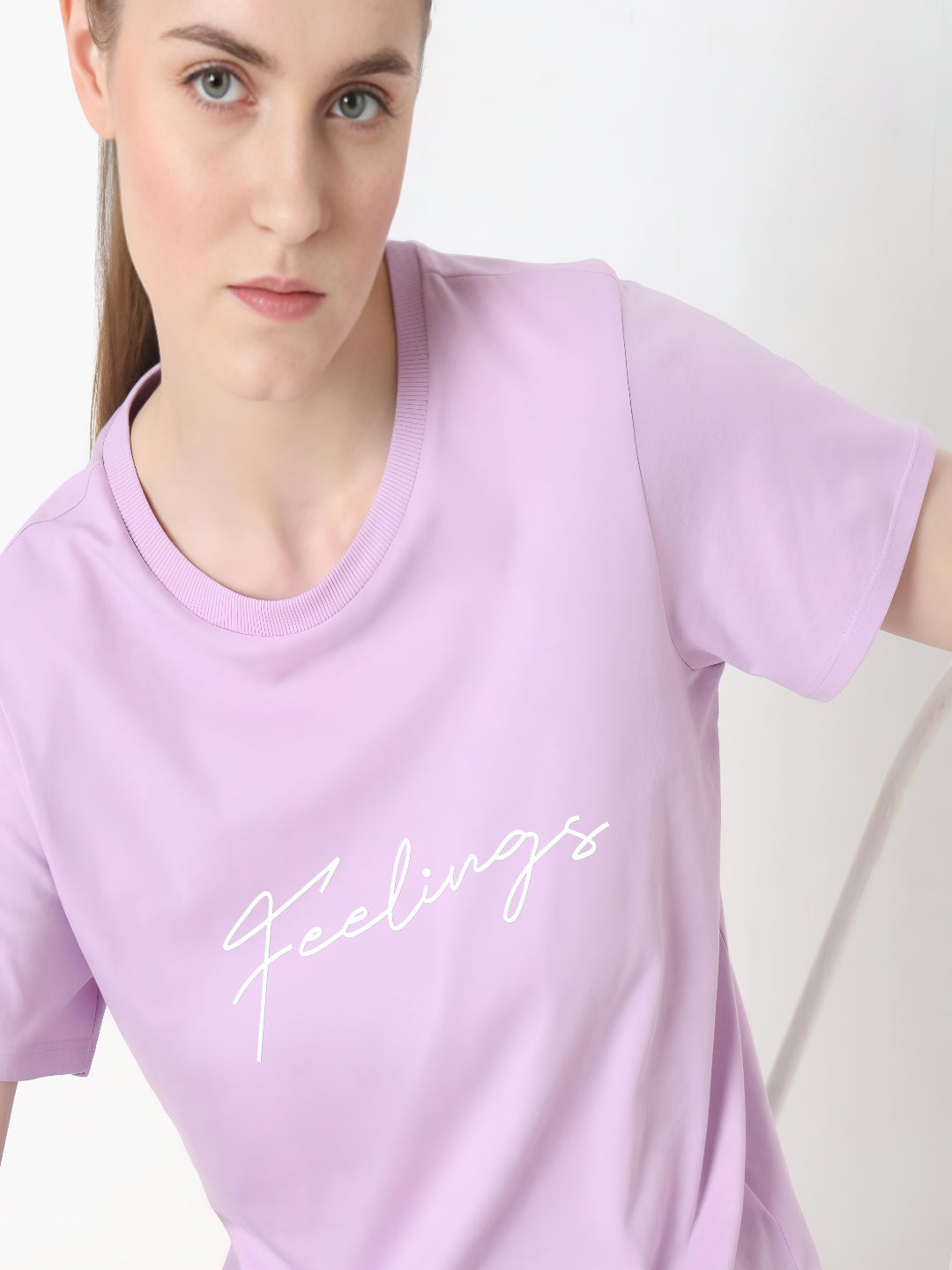 HESHA FEELINGS WOMEN REGULAR PRINTED TSHIRT