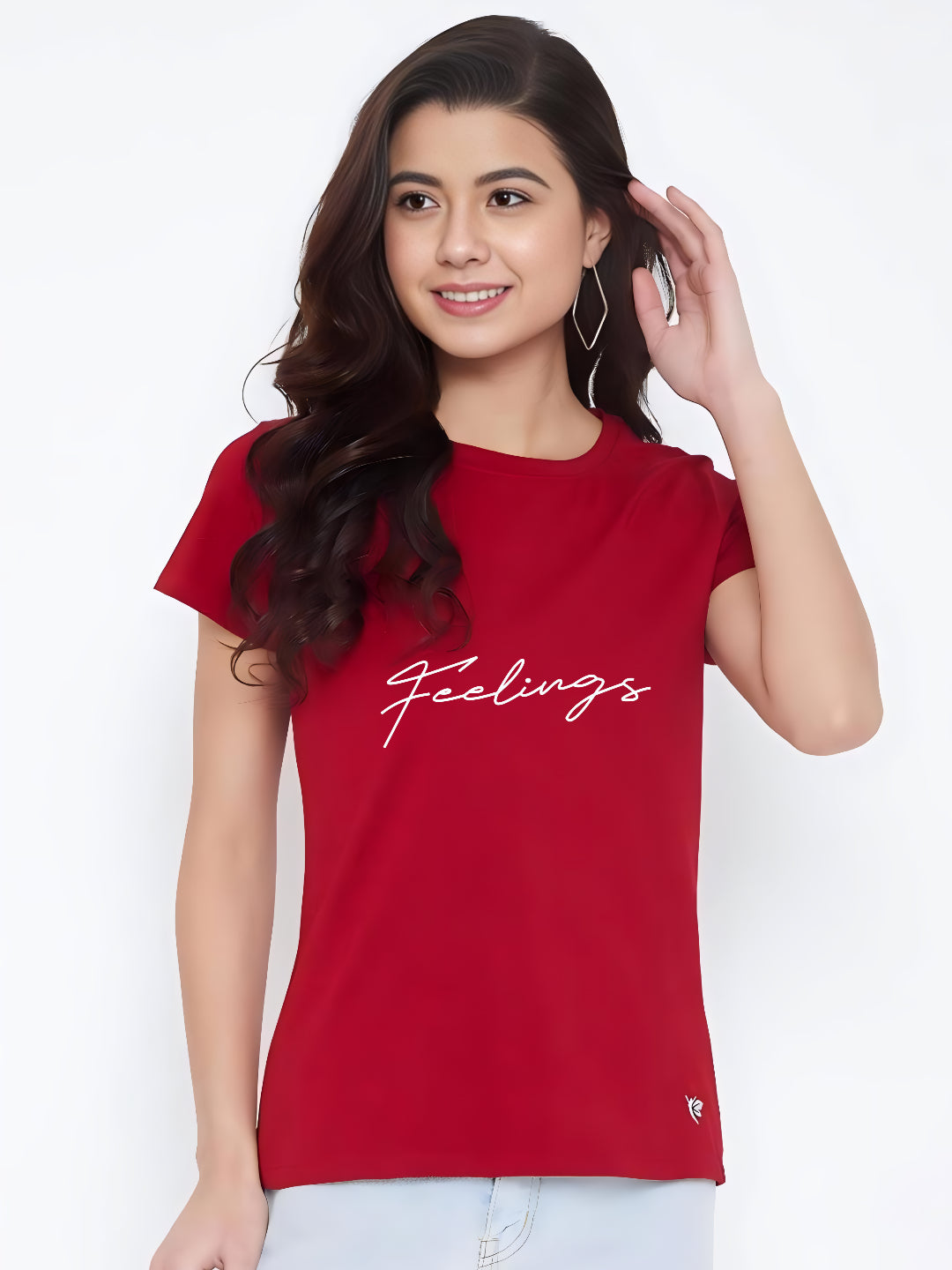HESHA FEELINGS WOMEN REGULAR PRINTED TSHIRT