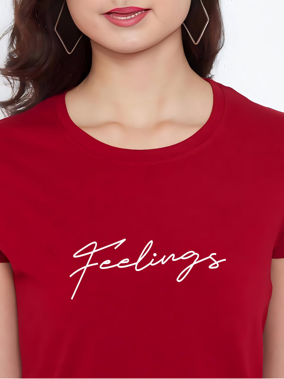 HESHA FEELINGS WOMEN REGULAR PRINTED TSHIRT
