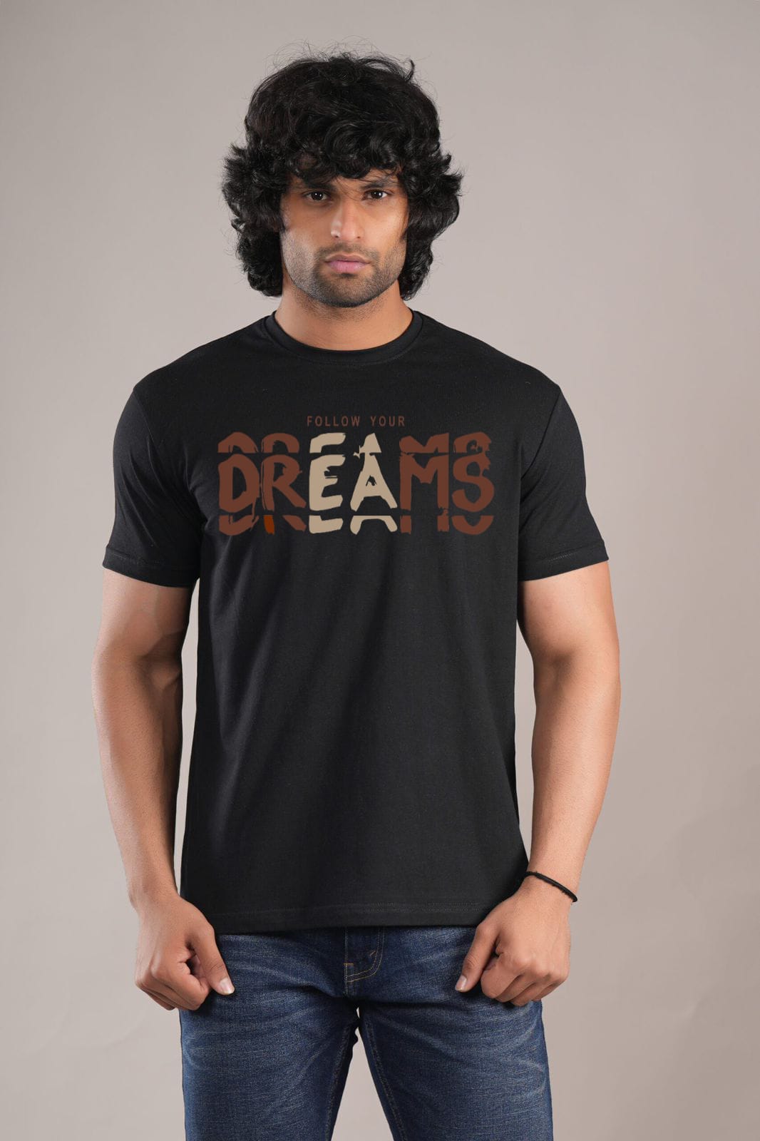 HESHA FOLLOW YOUR DREAMS MENS REGULAR PRINTED TSHIRT
