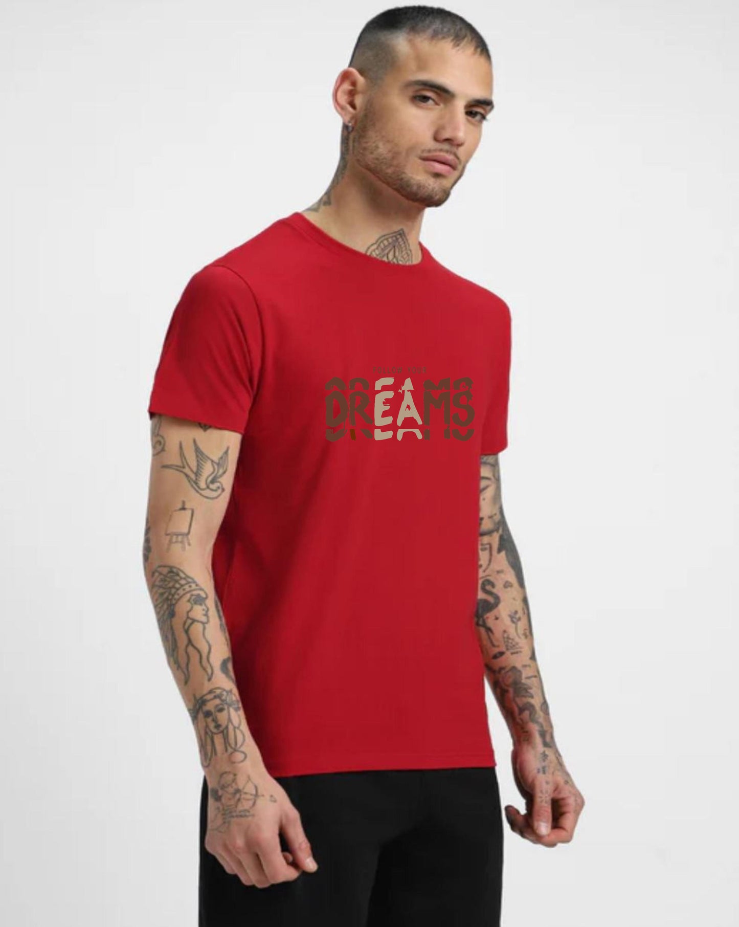 HESHA FOLLOW YOUR DREAMS MENS REGULAR PRINTED TSHIRT