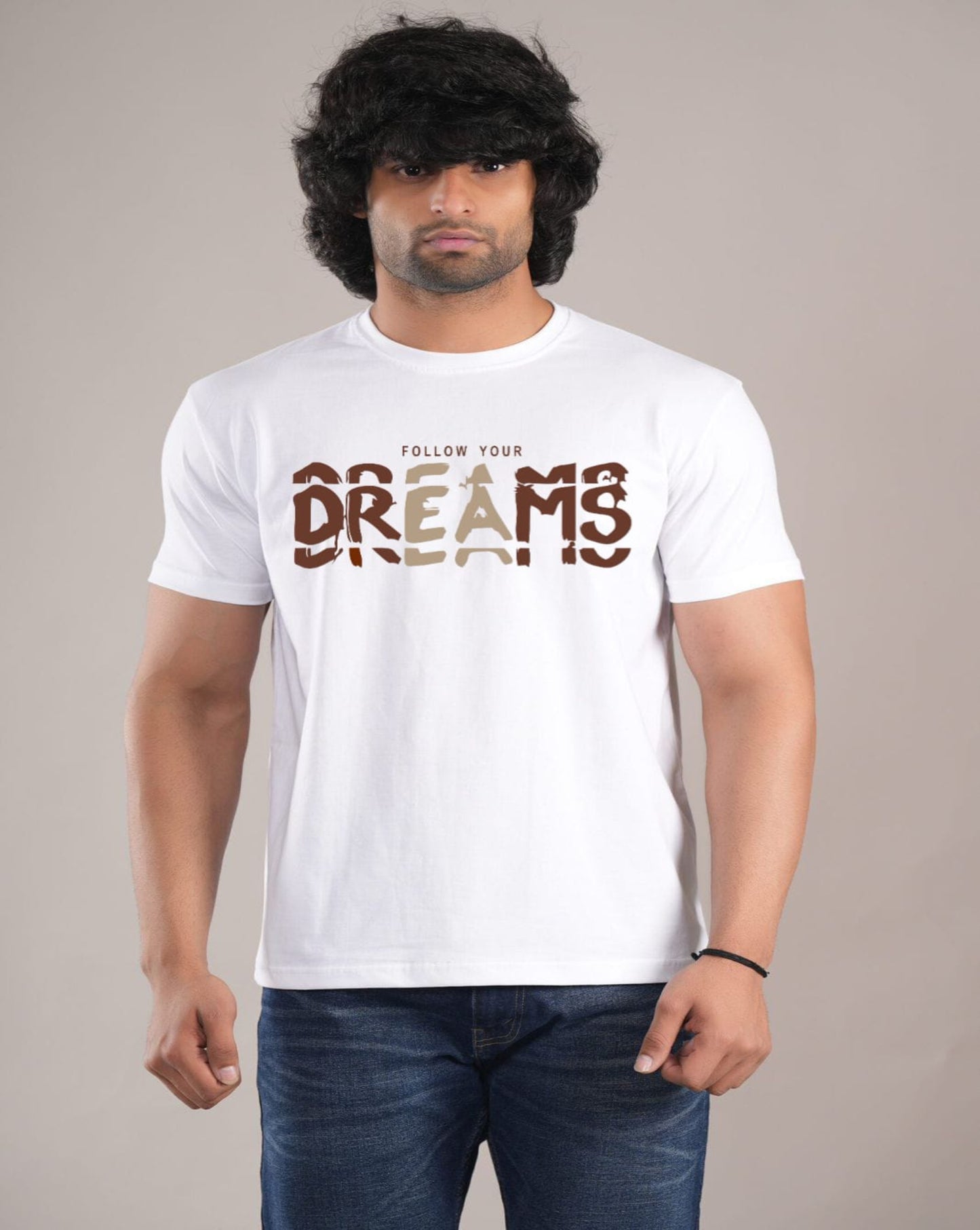 HESHA FOLLOW YOUR DREAMS MENS REGULAR PRINTED TSHIRT