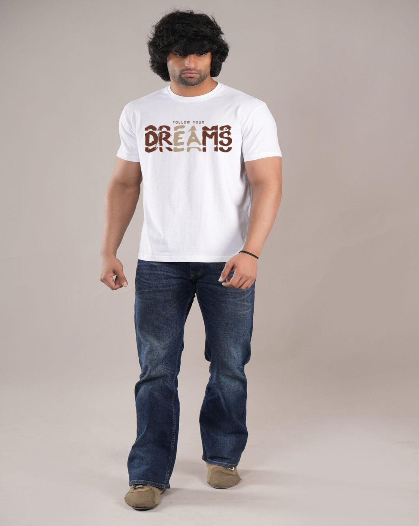 HESHA FOLLOW YOUR DREAMS MENS REGULAR PRINTED TSHIRT