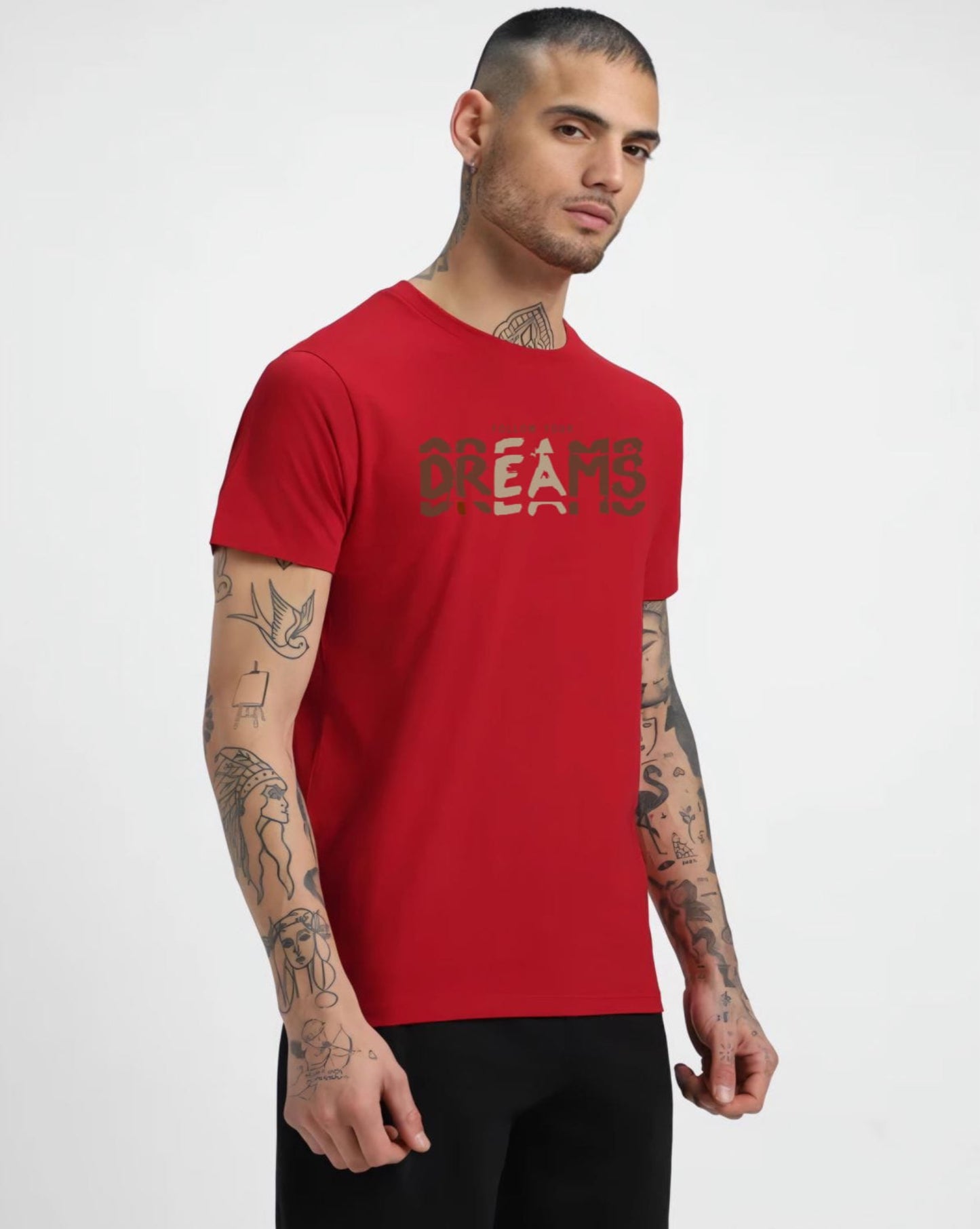HESHA FOLLOW YOUR DREAMS MENS REGULAR PRINTED TSHIRT