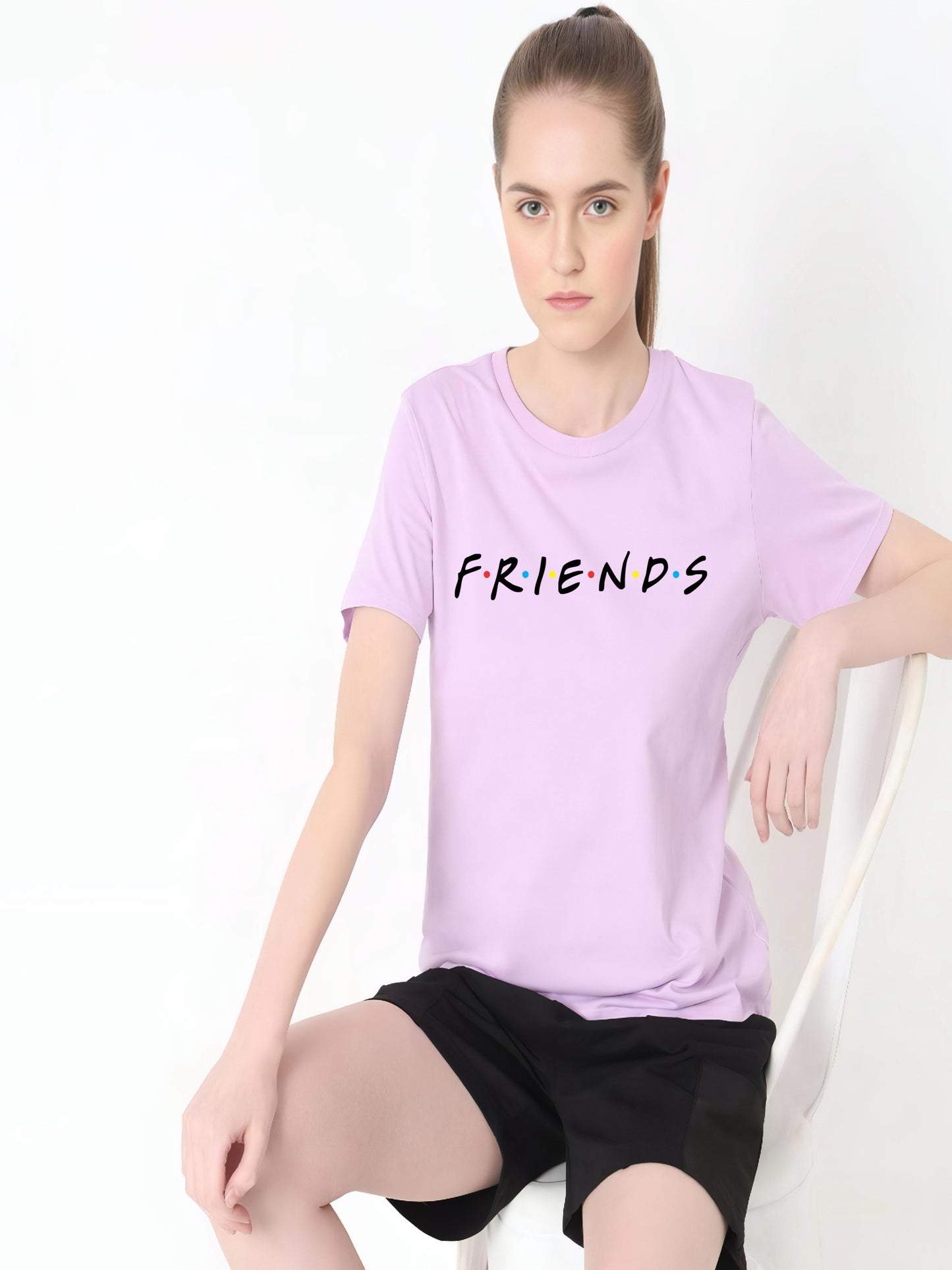 HESHA FRIENDS REGULAR PRINTED TSHIRT
