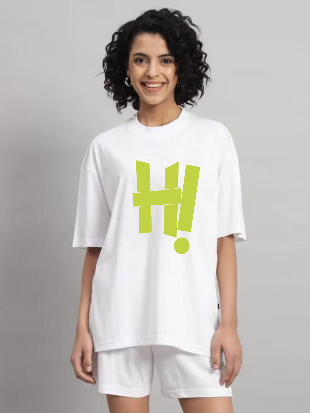 HESHA HI4 WOMEN OVERSIZE PRINTED TSHIRT