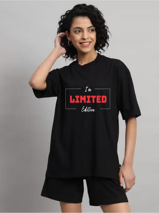 HESHA I'M LIMITED EDITION WOMEN OVERSIZE PRINTED TSHIRT