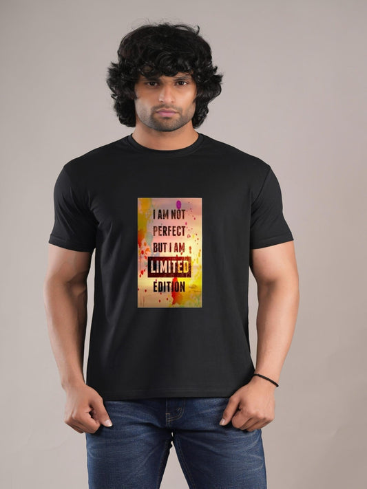HESHA IM NOT PERFECT MENS PRINTED TSHIRT