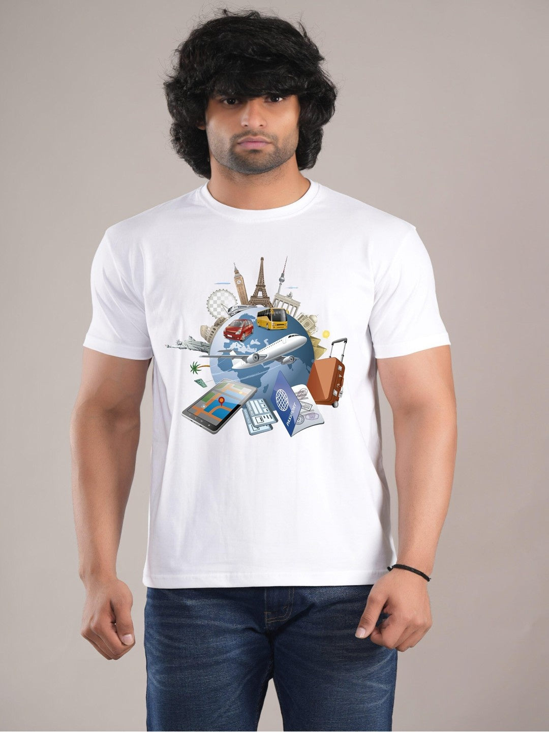 HESHA JOURNEY AROUND MENS PRINTED TSHIRT