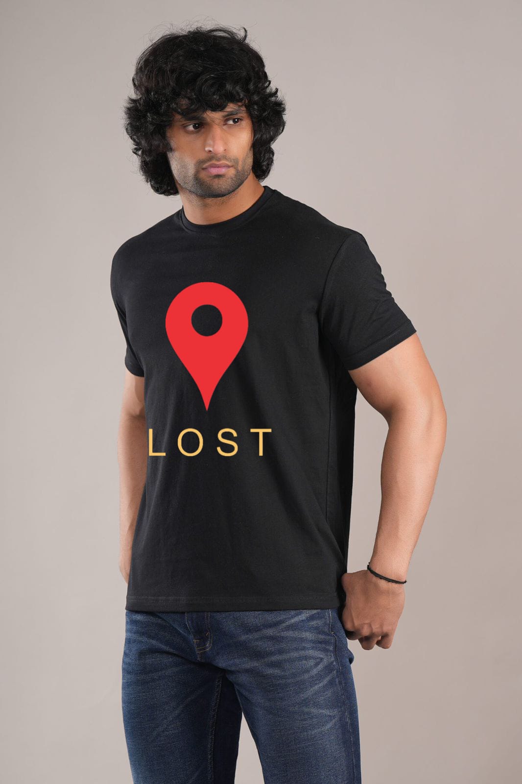 HESHA LOST MAP MENS REGULAR PRINTED TSHIRT