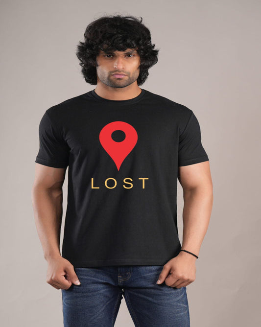 HESHA LOST MAP MENS REGULAR PRINTED TSHIRT