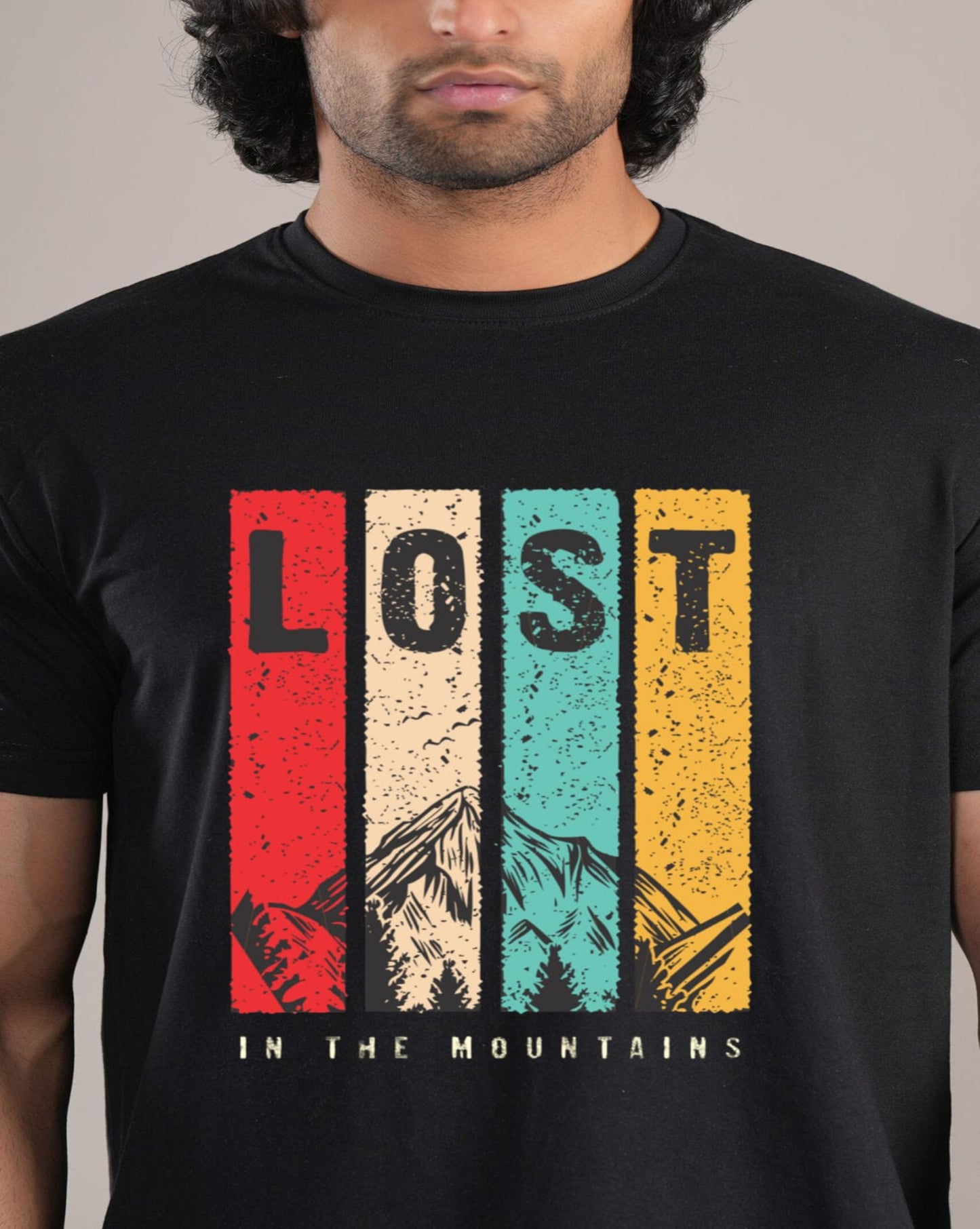 HESHA LOST MENS REGULAR PRINTED TSHIRT