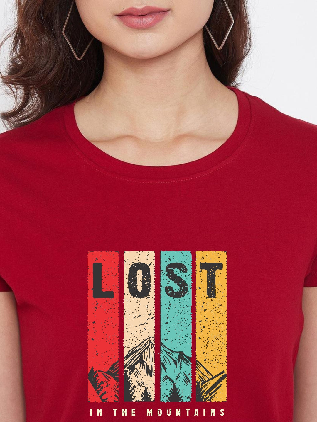 HESHA LOST WOMEN REGULAR PRINTED TSHIRT